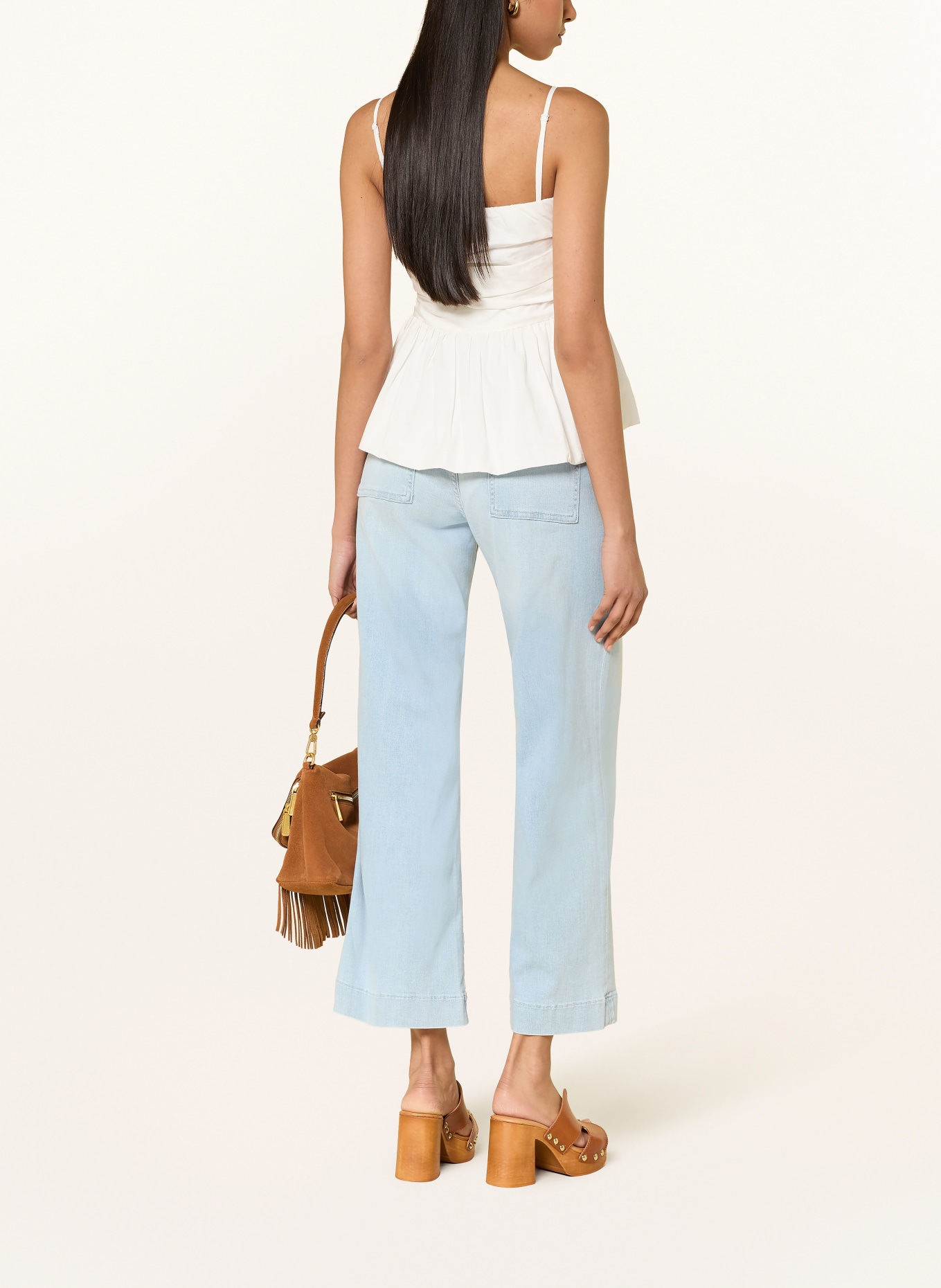 GUESS Wide Leg Jeans ZOYA: CLLG COLONIAL LIGHT
