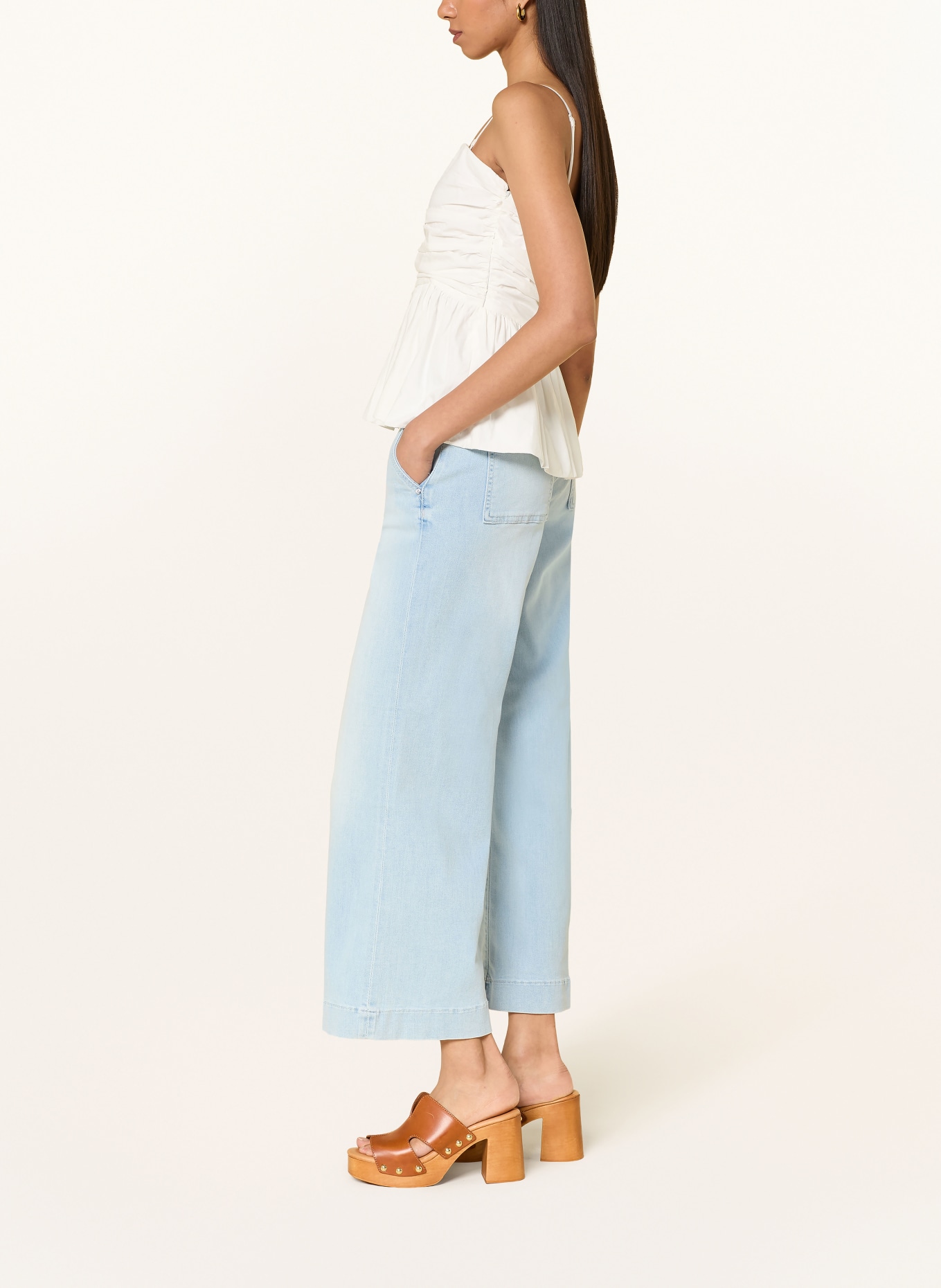 GUESS Wide Leg Jeans ZOYA: CLLG COLONIAL LIGHT