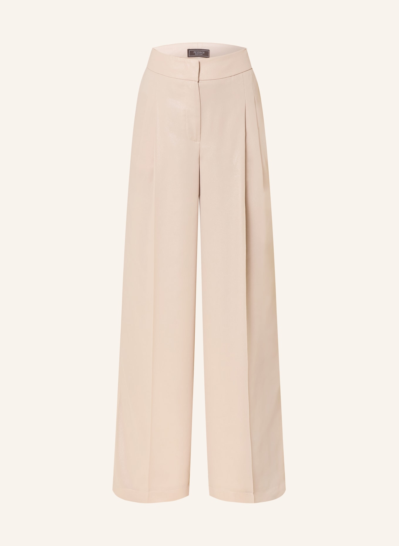 PESERICO Pantalon en marlène: BEIGE