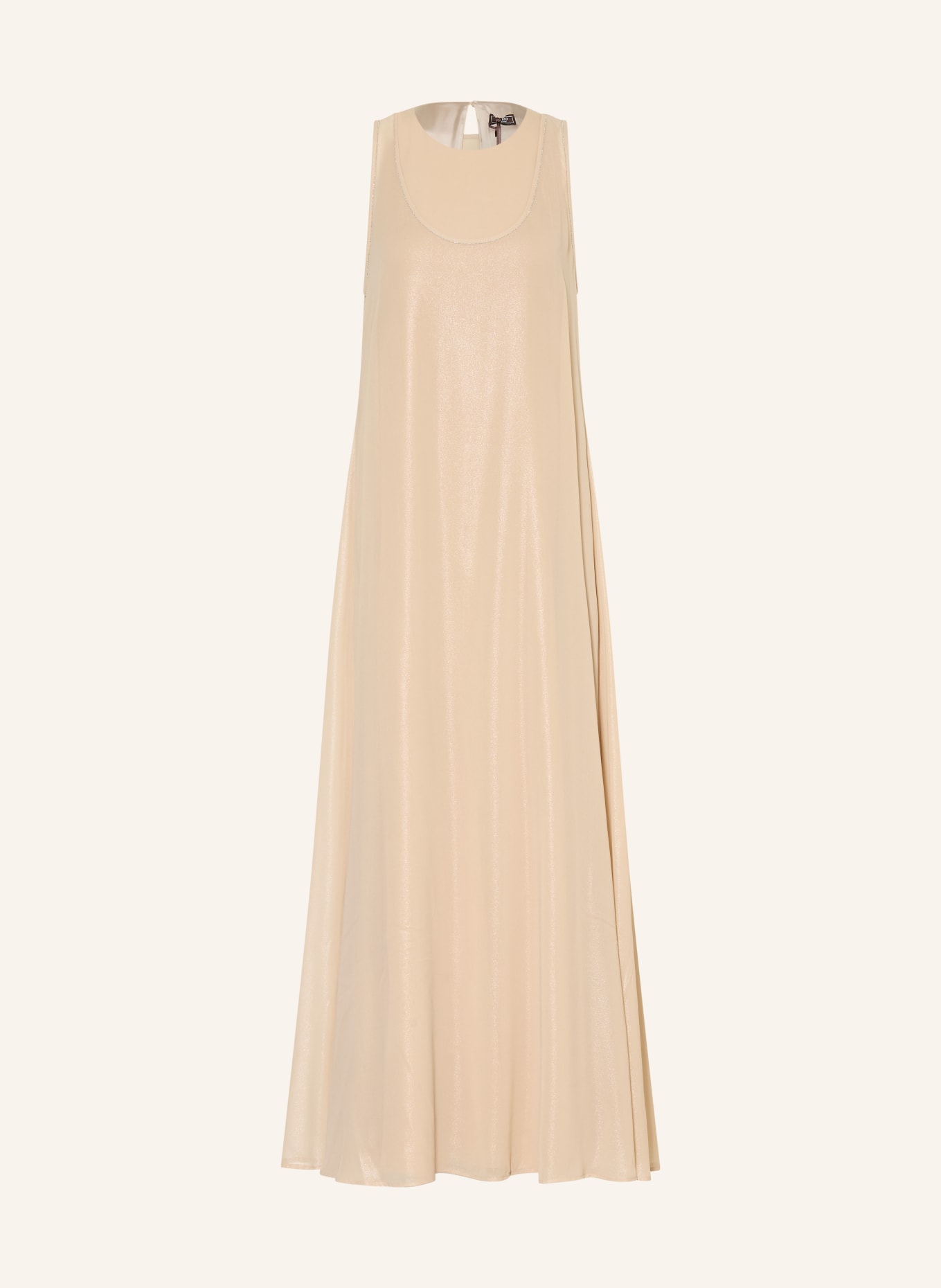 PESERICO Kleid mit Schmucksteinen: BEIGE