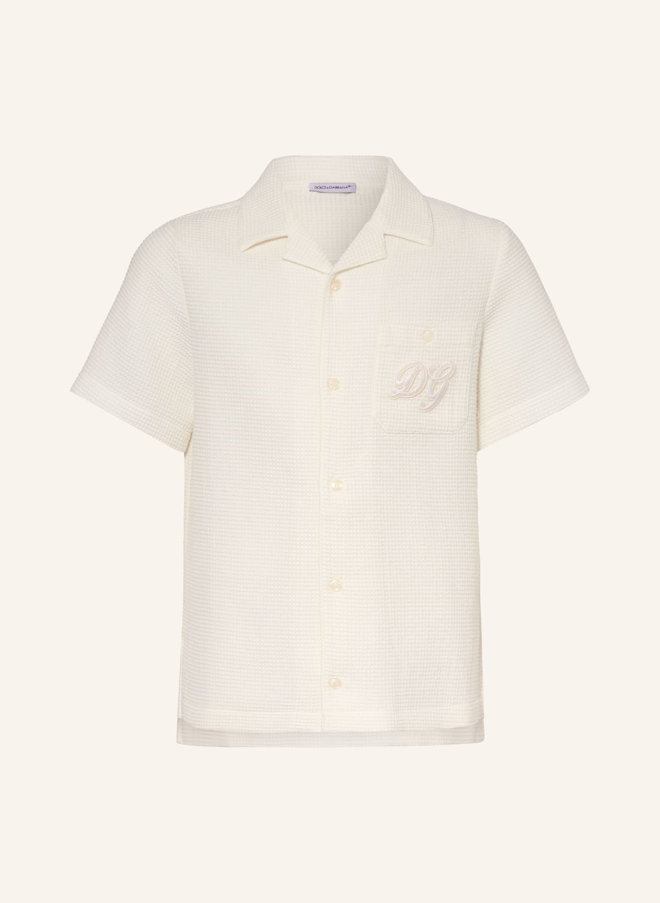 DOLCE & GABBANA Koszula wypoczynkowa: BIAŁY