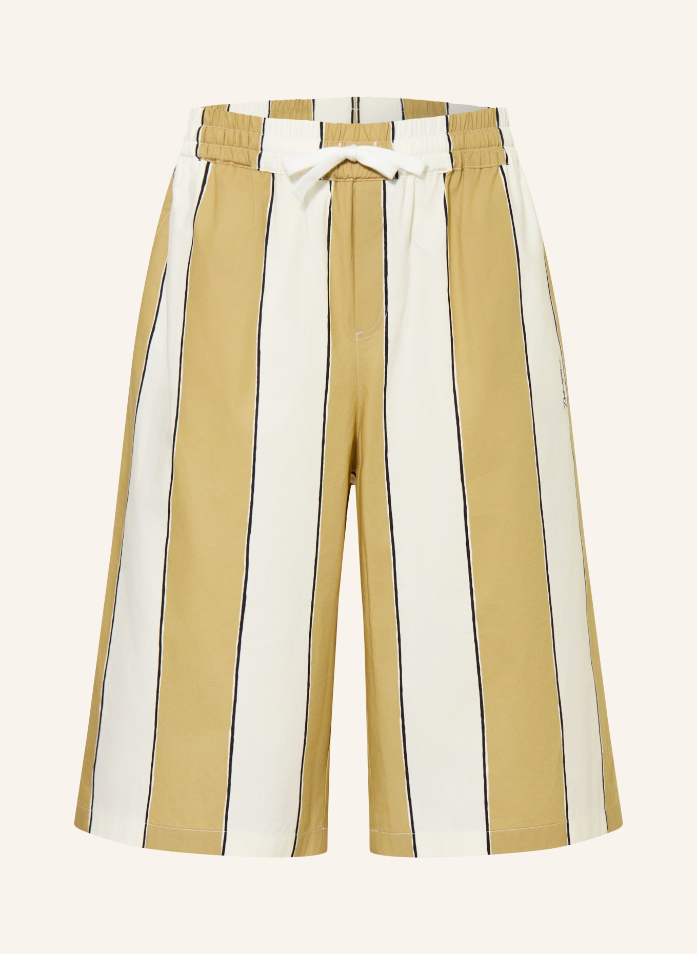 DOLCE & GABBANA Shorts: BEIGE / WHITE / BLACK