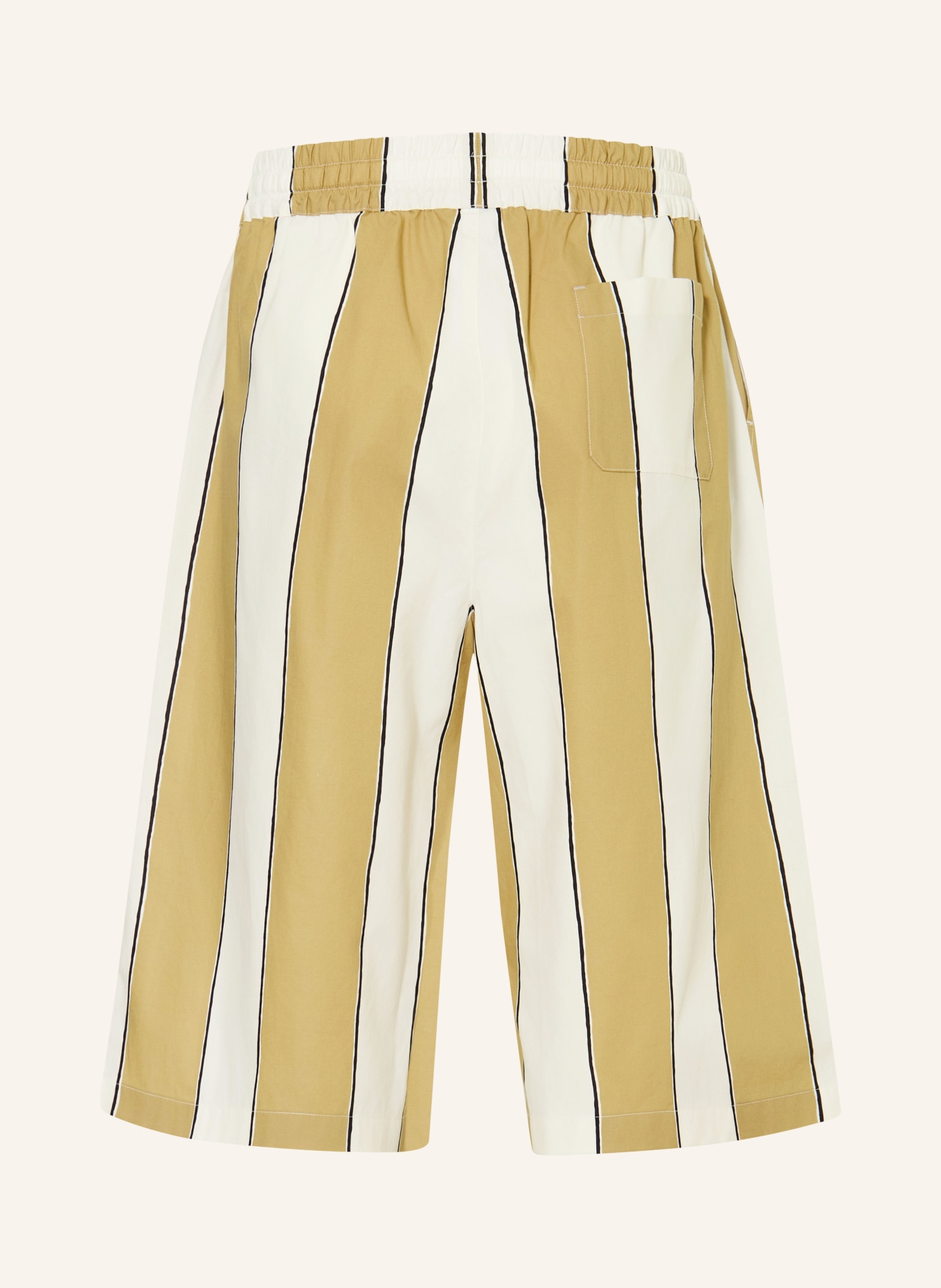 DOLCE & GABBANA Shorts: BEIGE / WHITE / BLACK