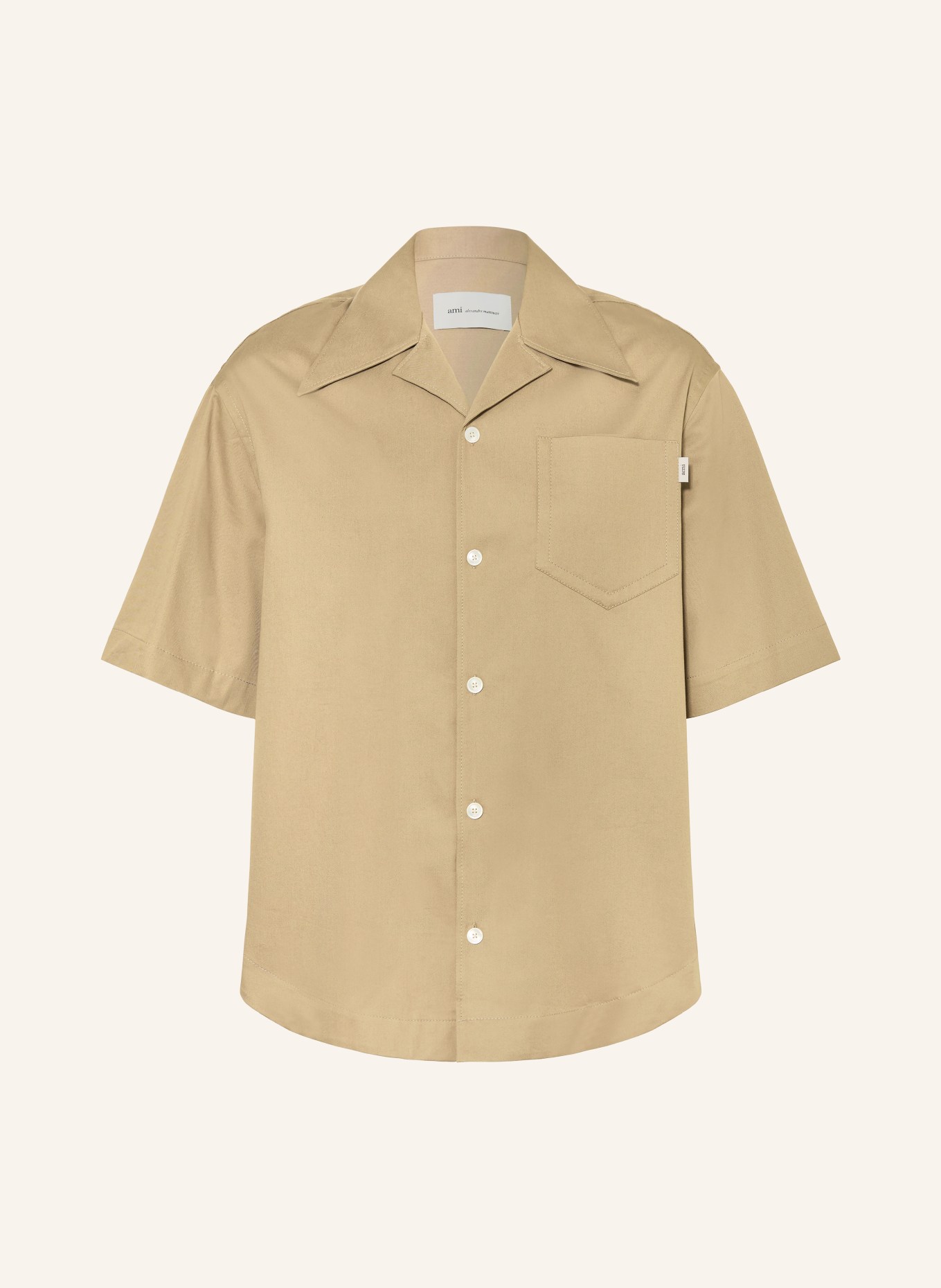 AMI PARIS Resorthemd Loose Fit: BEIGE