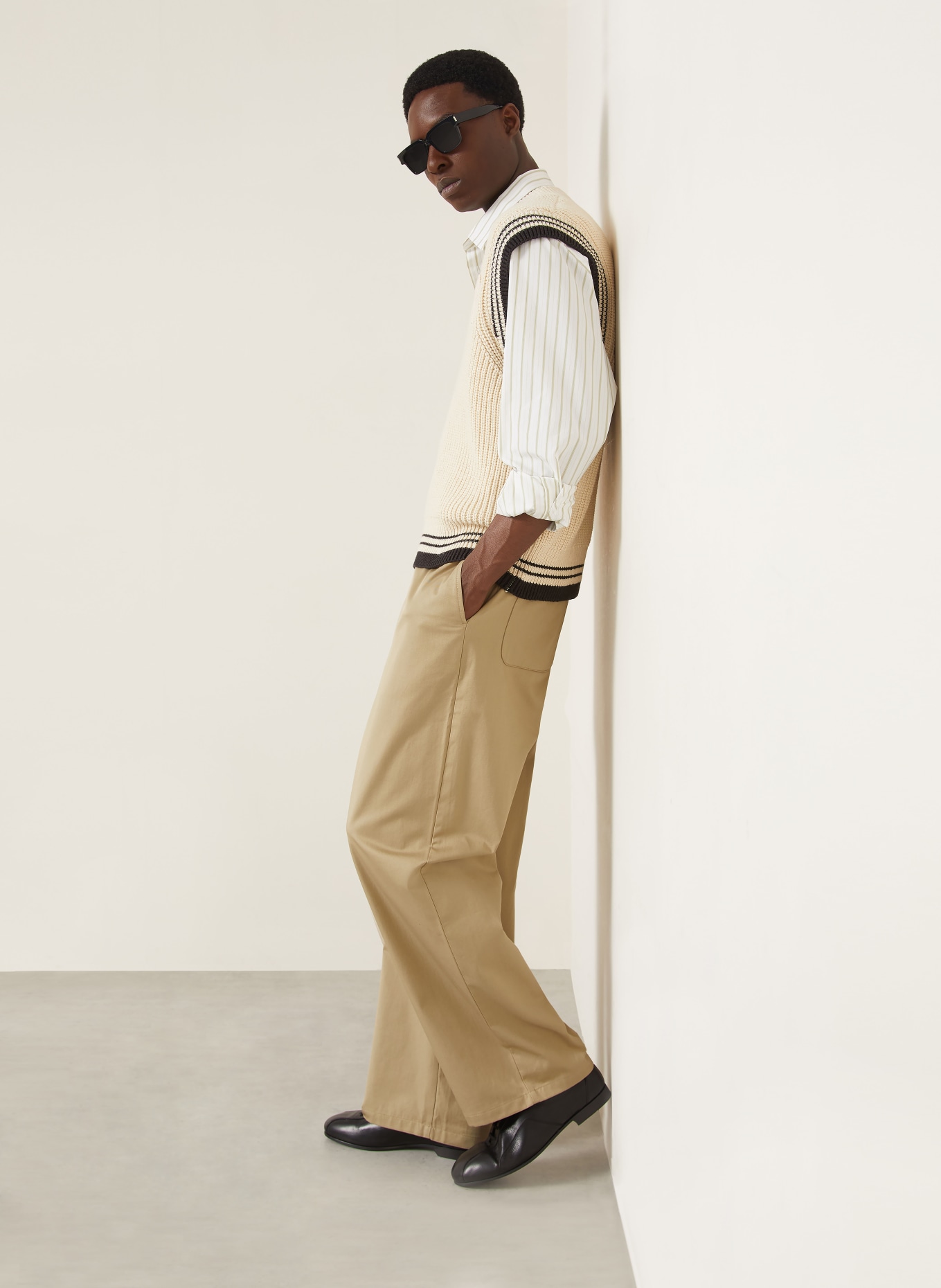 AMI PARIS Hose im Jogging-Stil Regular Fit: BEIGE