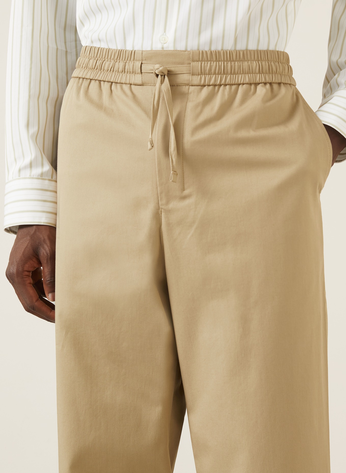 AMI PARIS Hose im Jogging-Stil Regular Fit: BEIGE