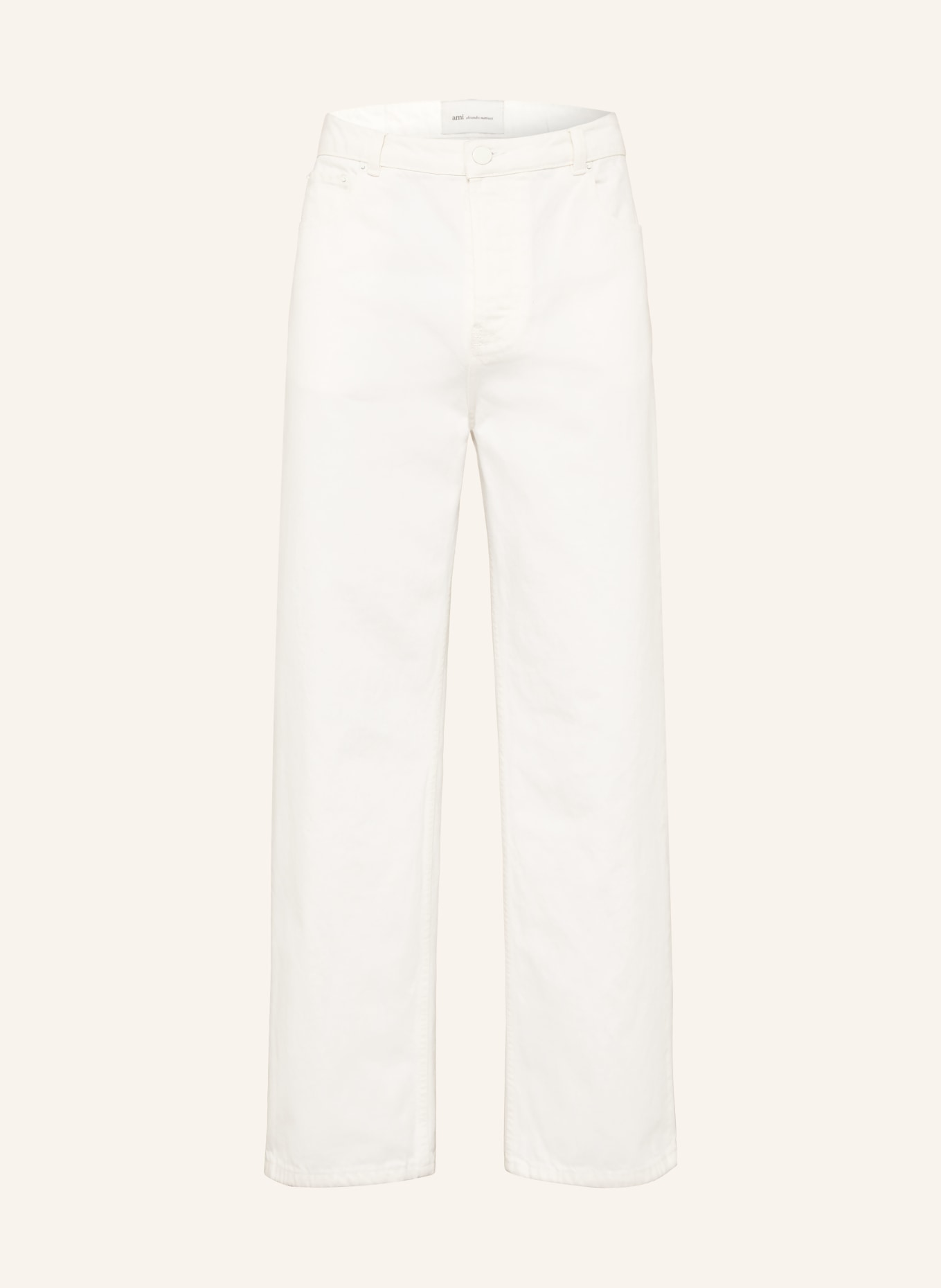 AMI PARIS Jeans Loose Fit: 136 BLANC CREME