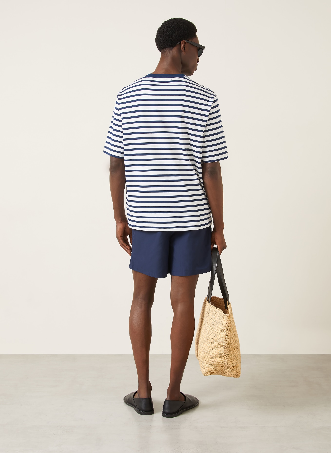 AMI PARIS Swim shorts: DARK BLUE