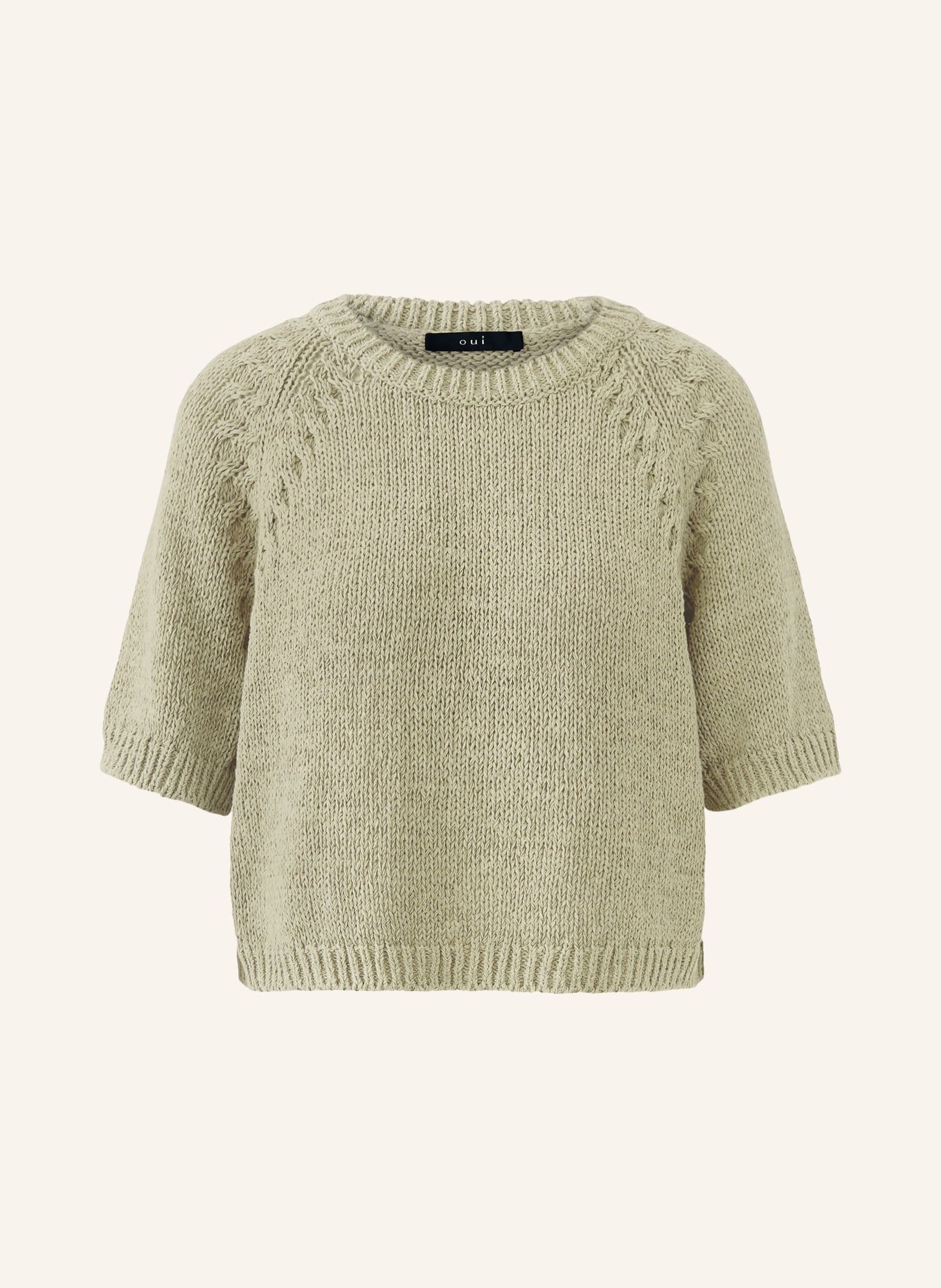 oui Svetr s 3/4 rukávy: ZELENÁ