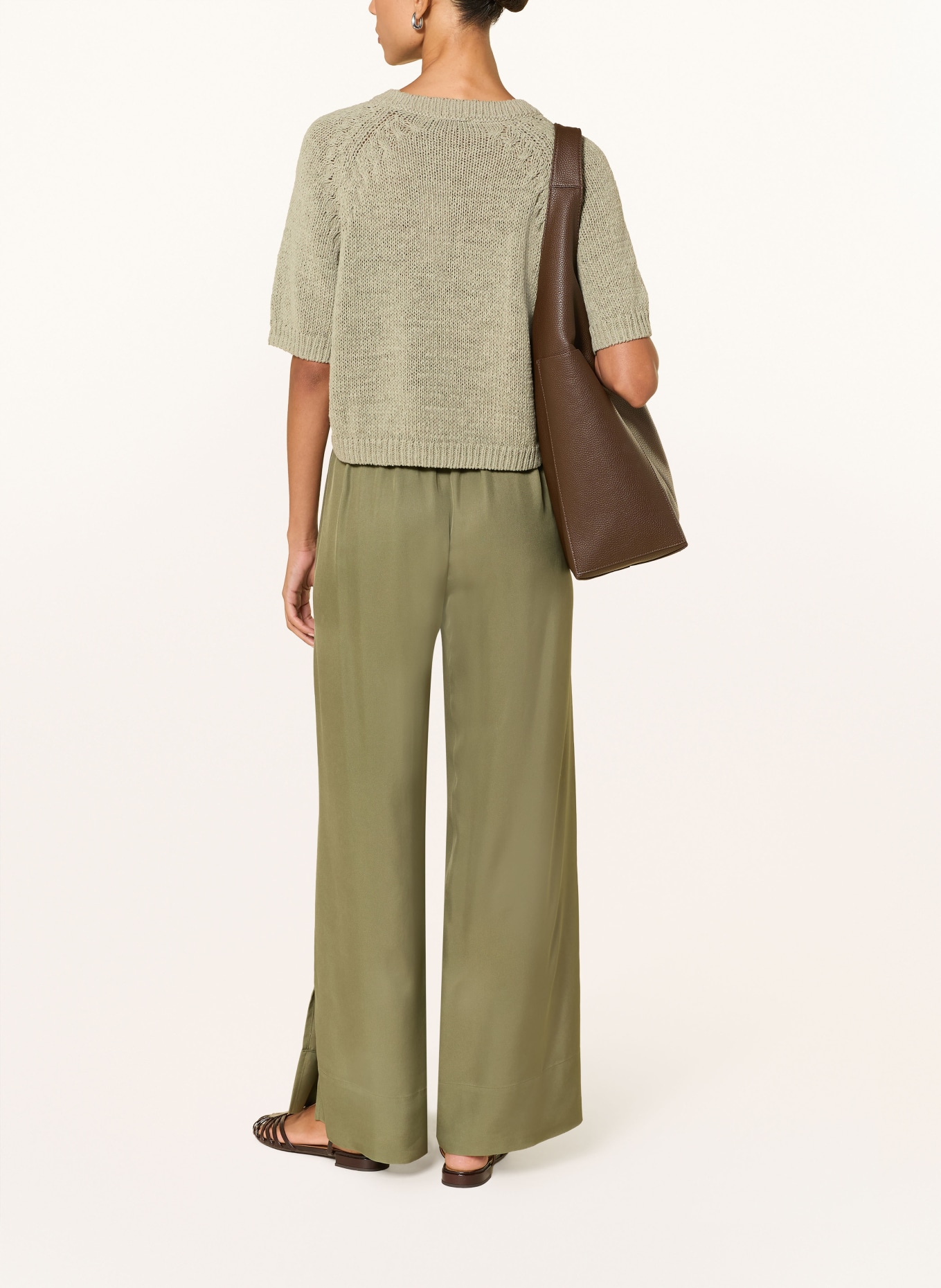 oui Svetr s 3/4 rukávy: ZELENÁ