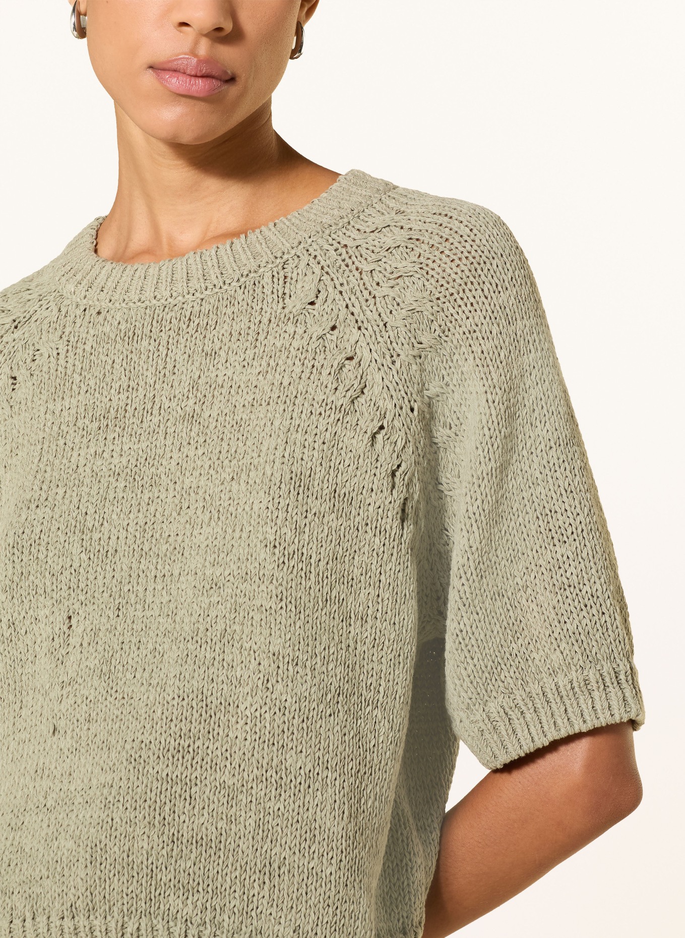 oui Svetr s 3/4 rukávy: ZELENÁ