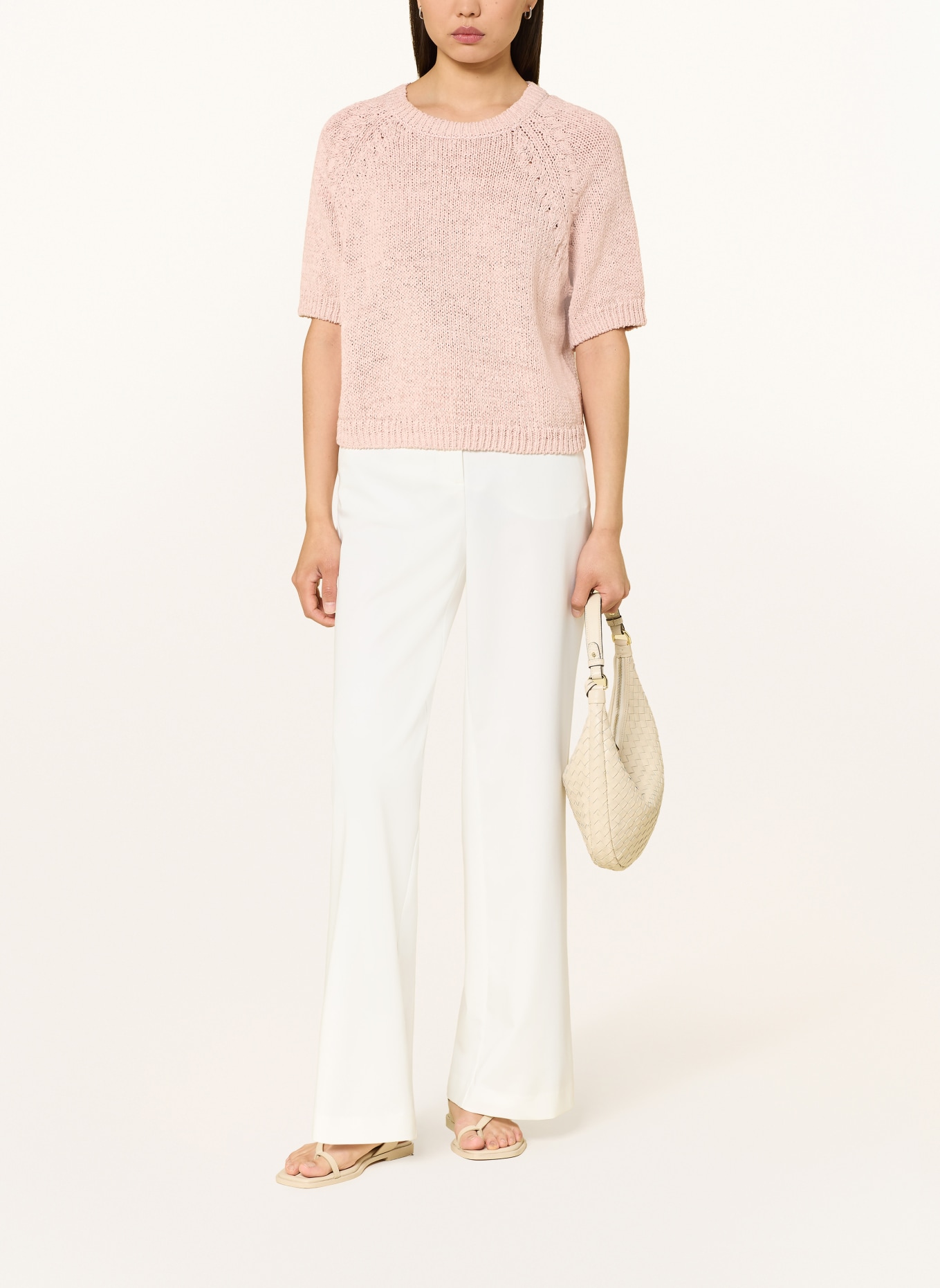 oui Pullover mit 3/4-Arm: ROSÉ