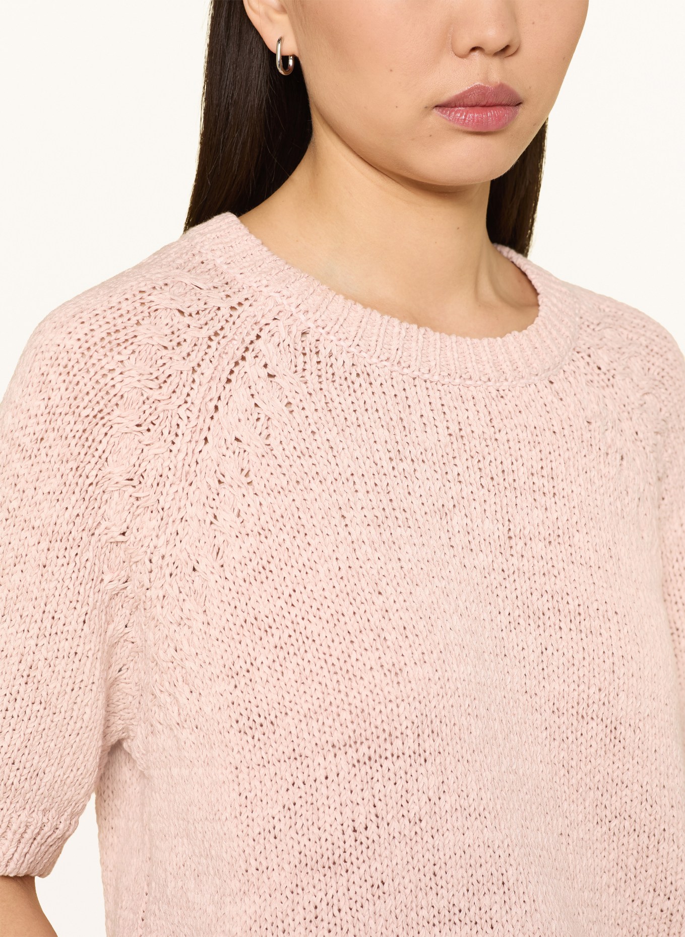 oui Pullover mit 3/4-Arm: ROSÉ