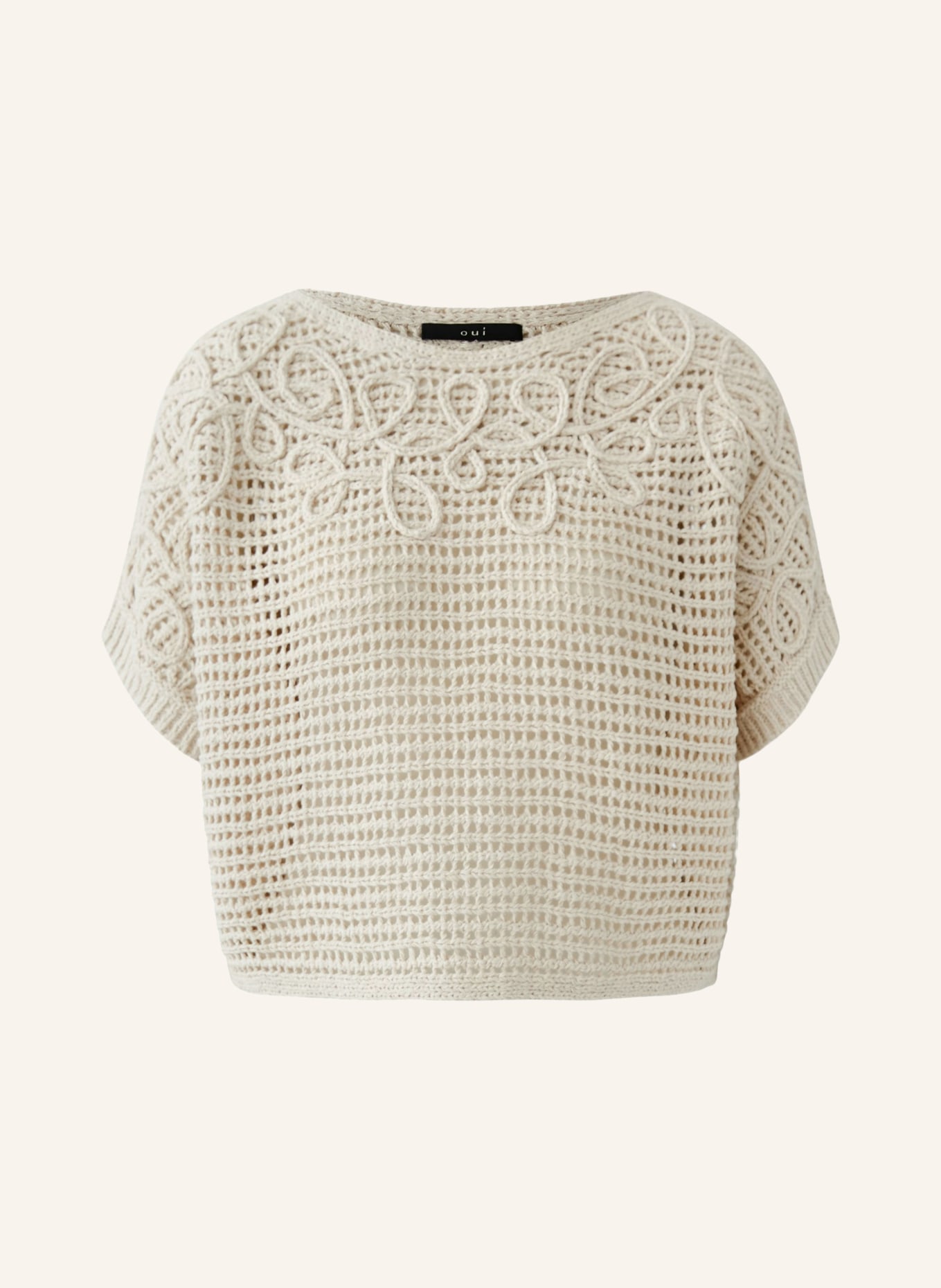 oui Pull en maille: MARRON CLAIR