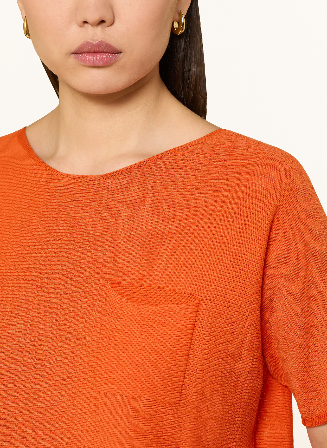 oui Knit shirt: ORANGE