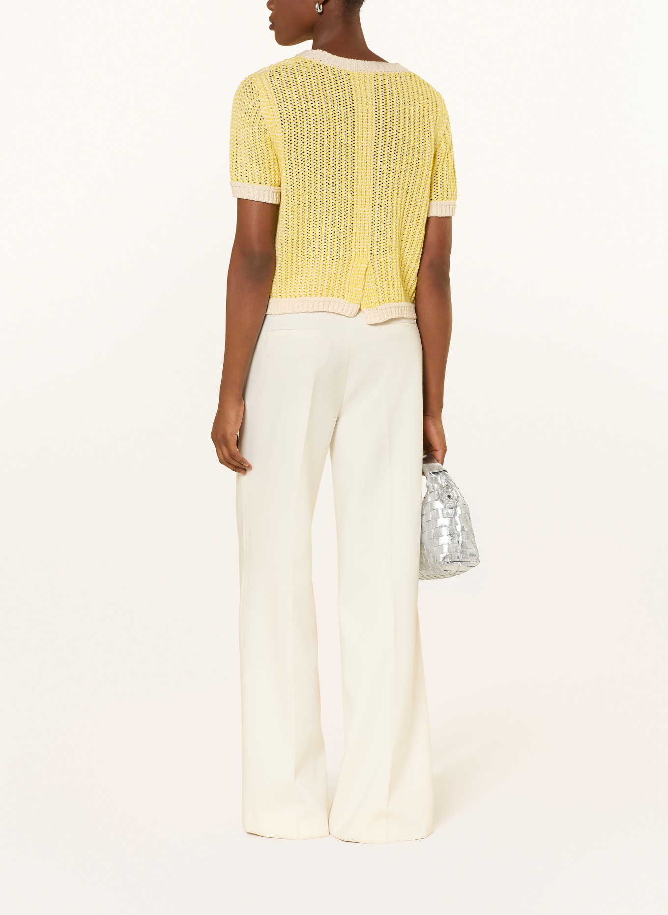 oui Strickshirt: GELB / CREME