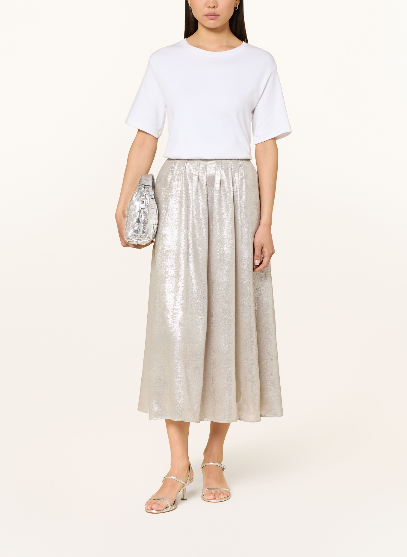 oui Faltenrock: SILBER