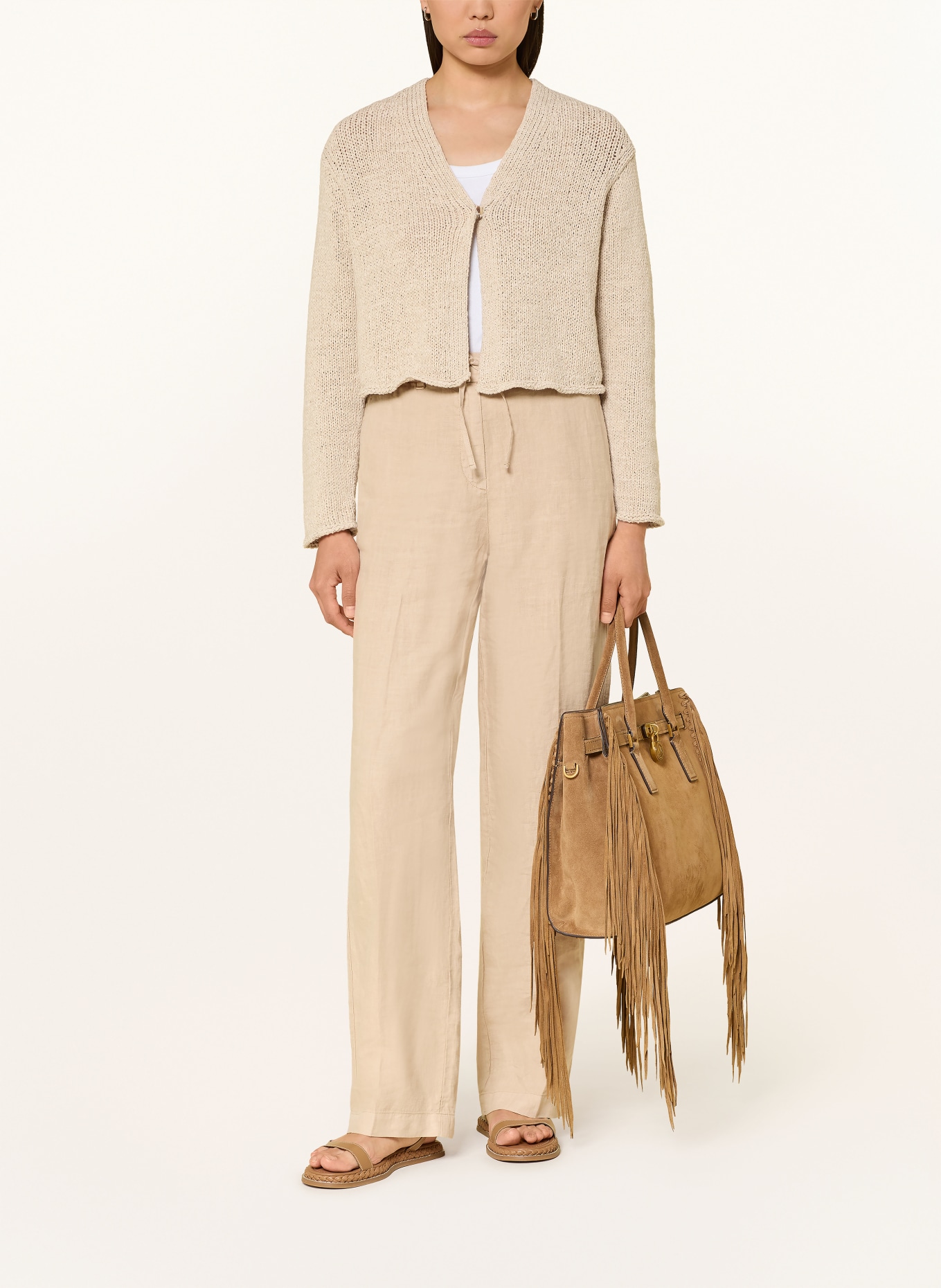 oui Cardigan: BEIGE