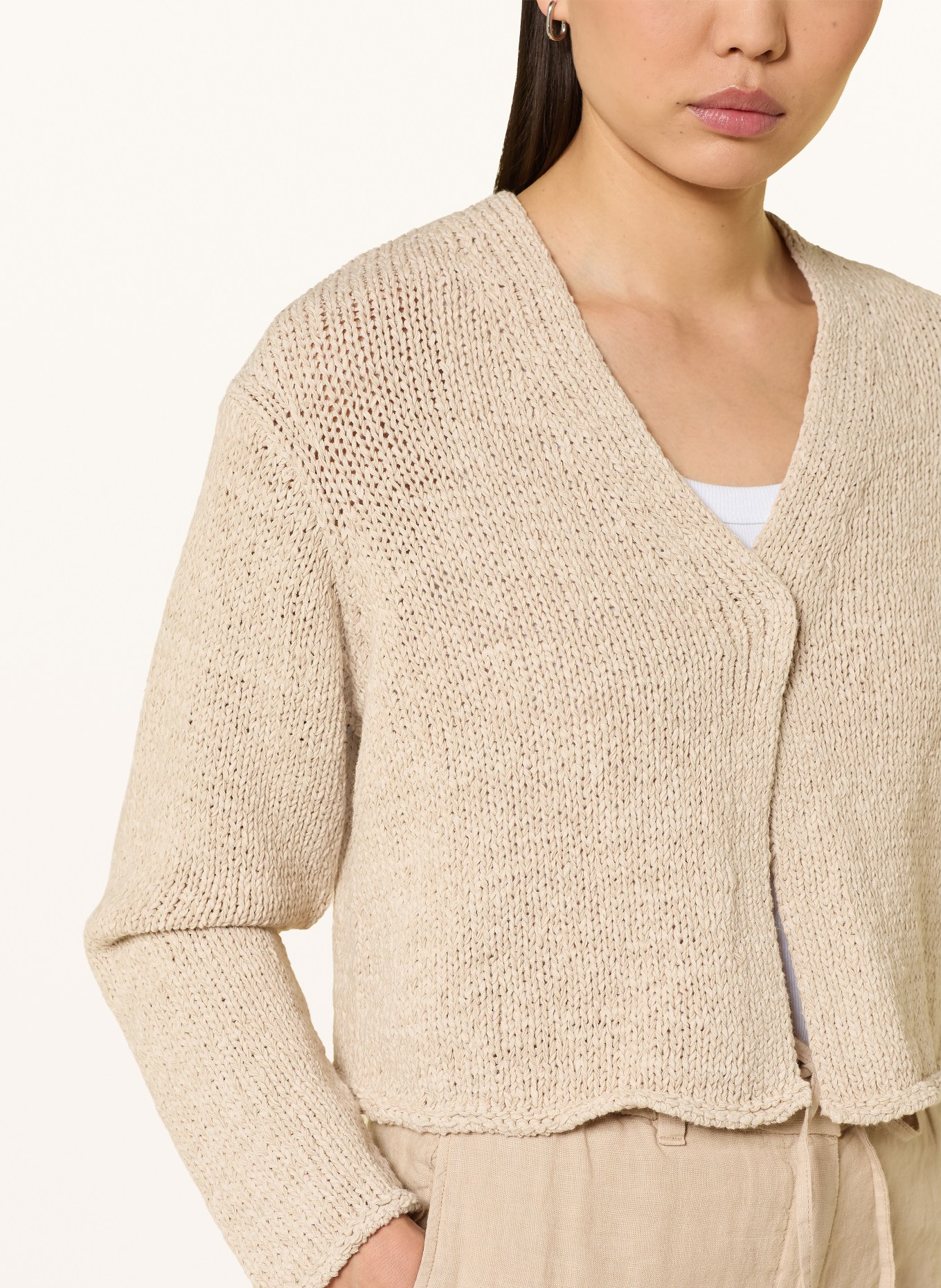 oui Cardigan: BEIGE