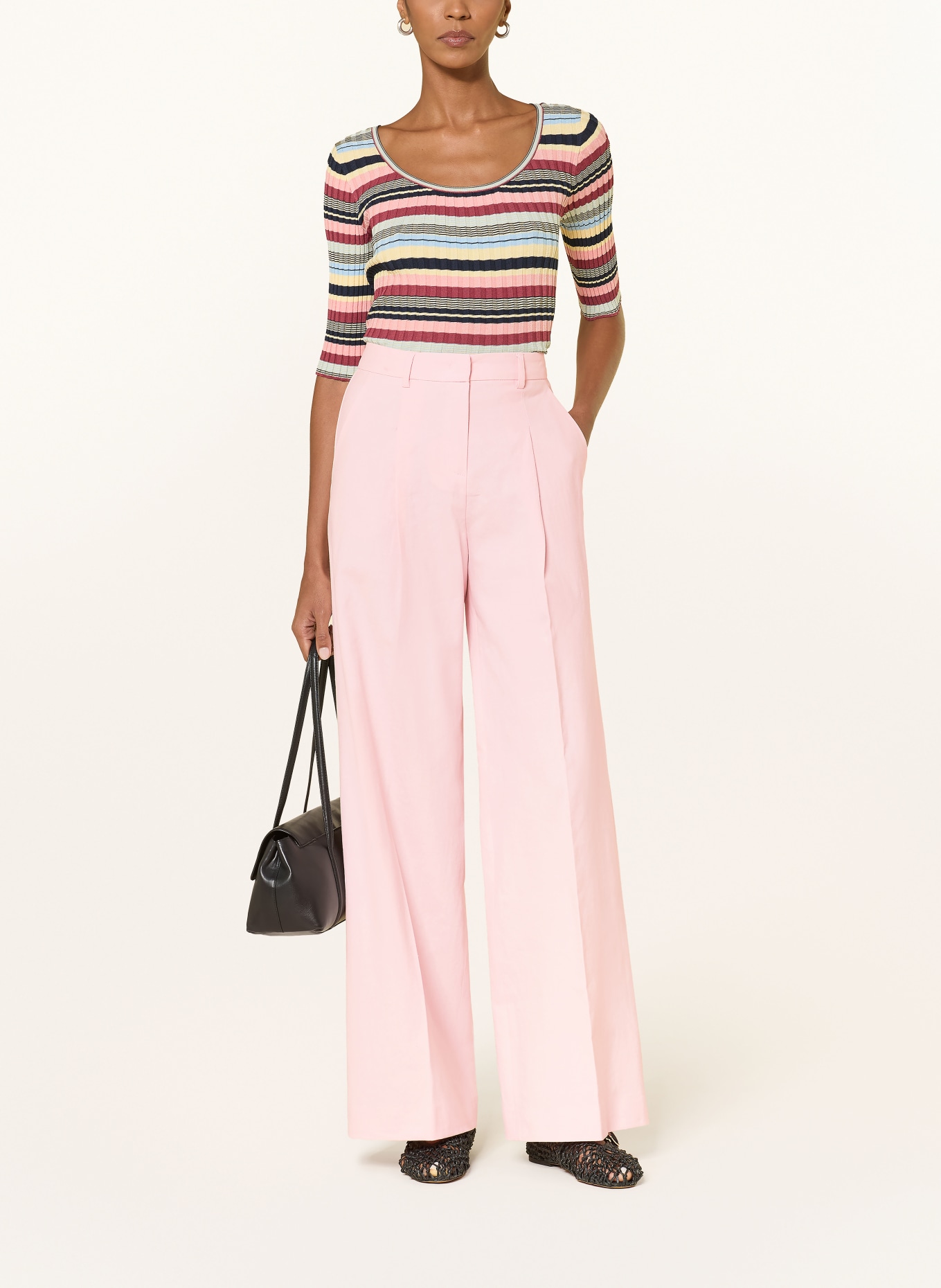 SEDUCTIVE CHRISSY Marlen Pants with Linen: LIGHT PINK