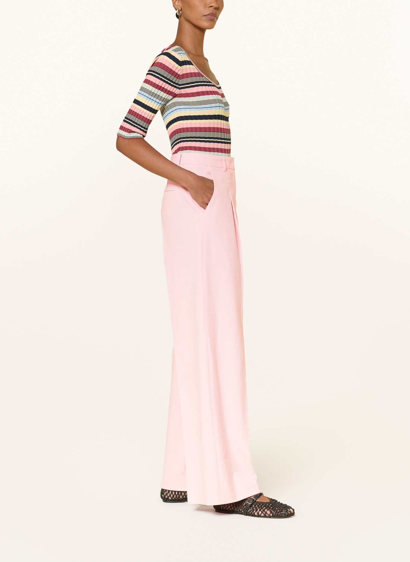 SEDUCTIVE CHRISSY Marlen Pants with Linen: LIGHT PINK