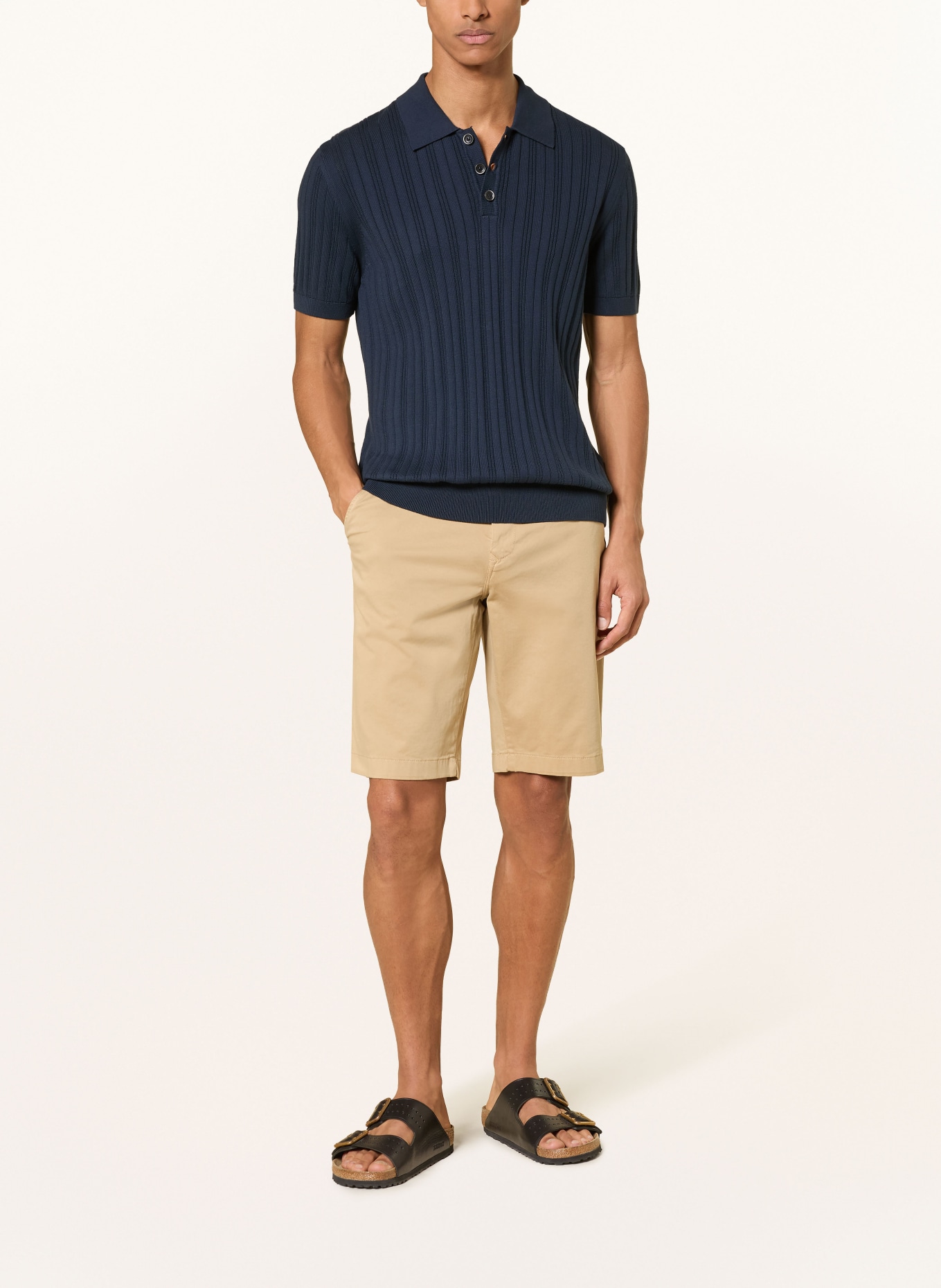 BALDESSARINI Regular-Fit Shorts: BEIGE