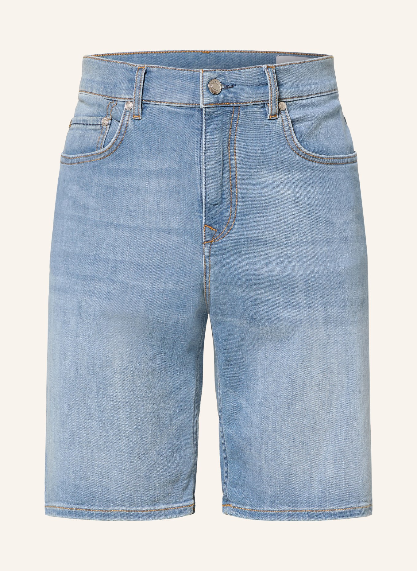 BALDESSARINI Džínové šortky Regular Fit: 6856 sky blue used mustache