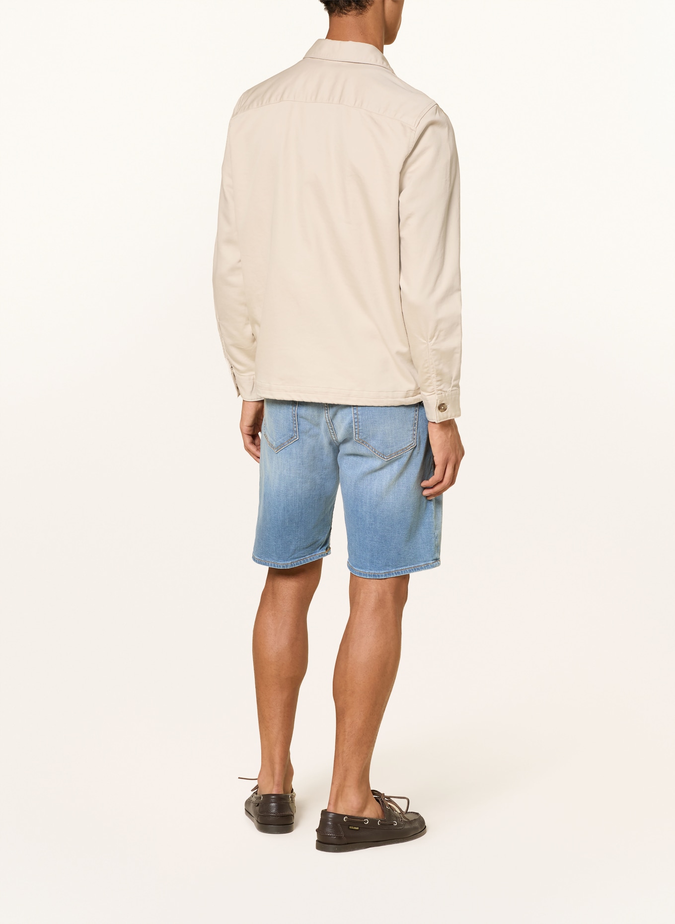 BALDESSARINI Džínové šortky Regular Fit: 6856 sky blue used mustache