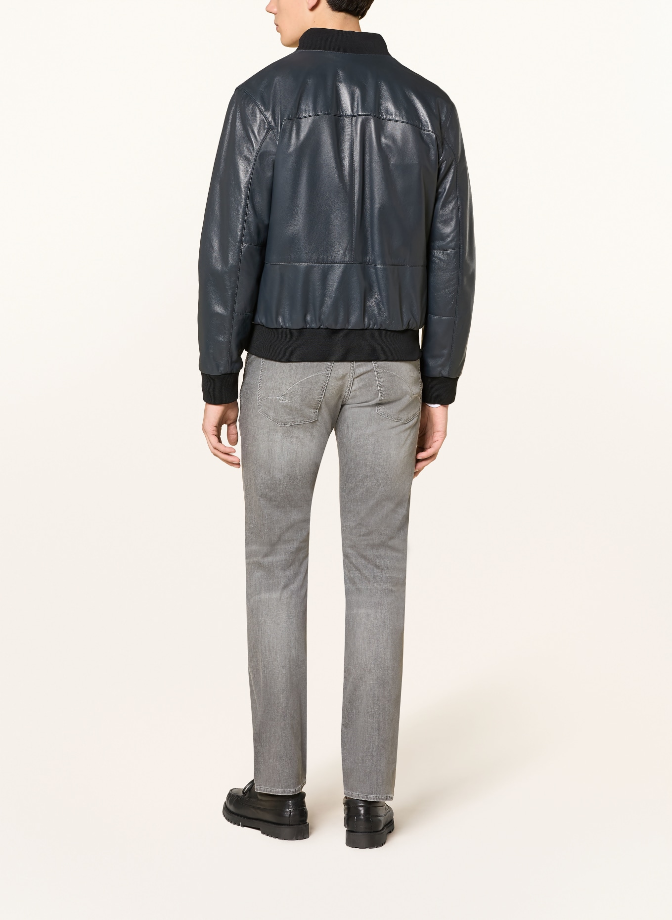 BALDESSARINI Jeans Regular Fit: 9846 light grey used mustache