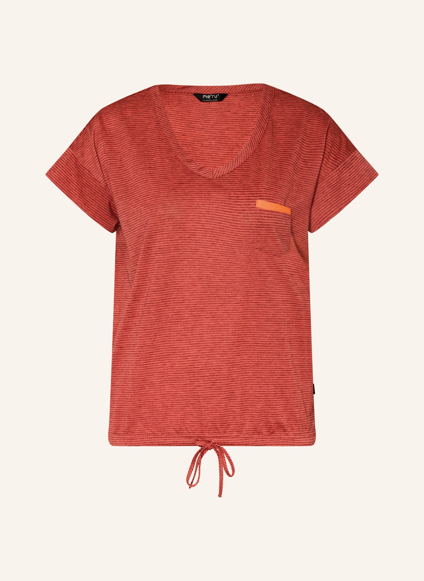 me°ru' T-Shirt RUNDU WB: RED / LIGHT RED