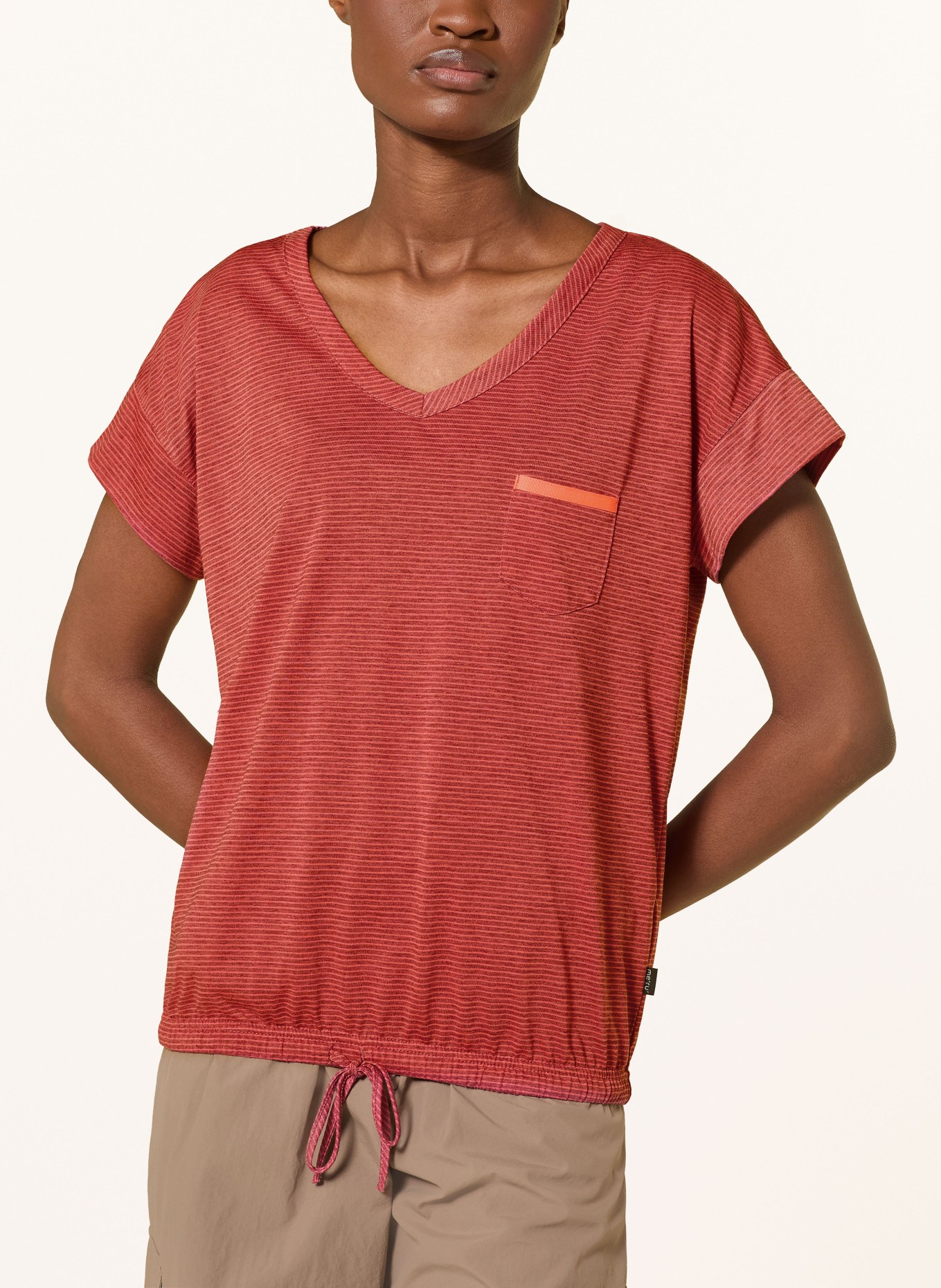 me°ru' T-Shirt RUNDU WB: RED / LIGHT RED