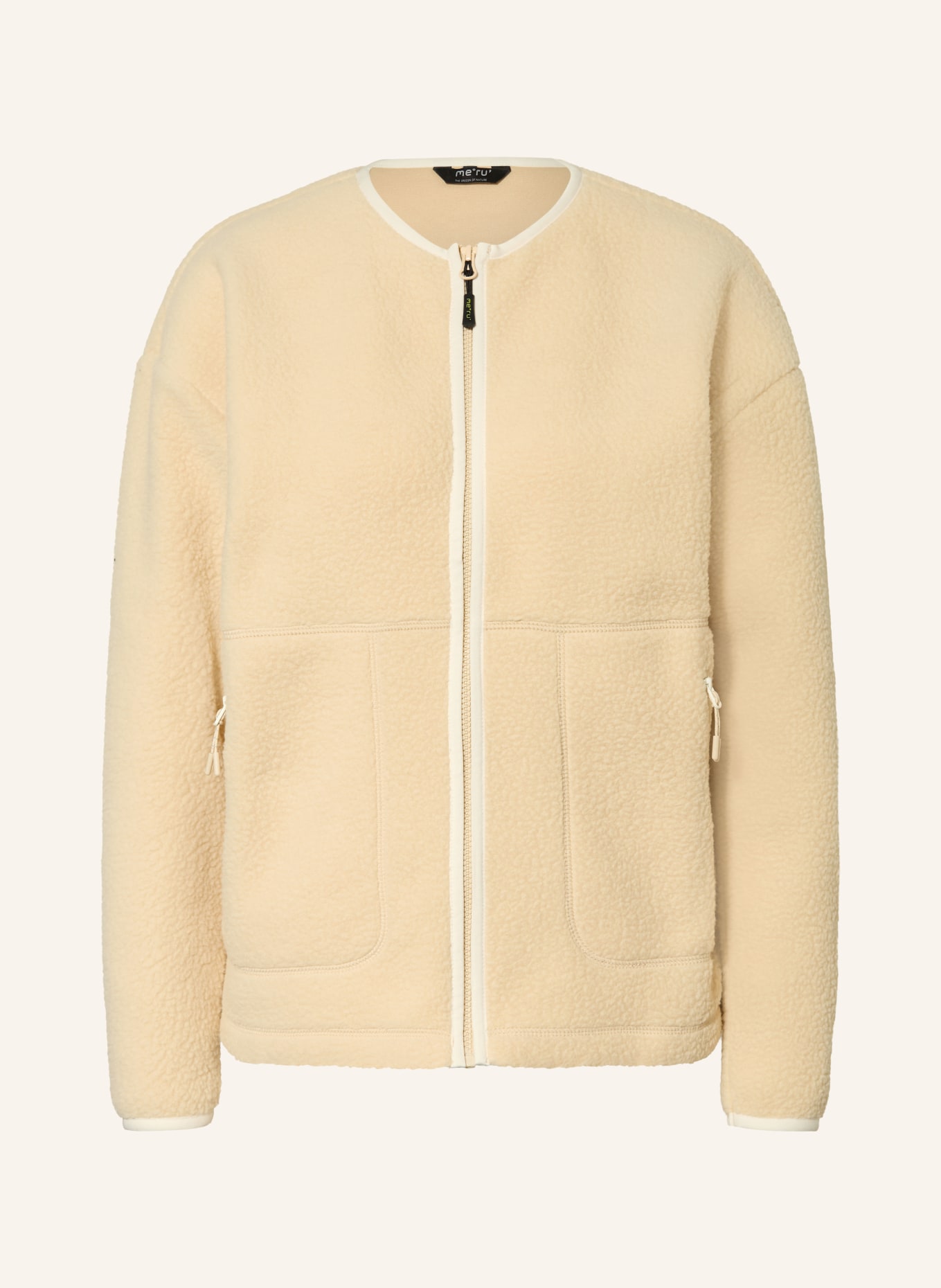 me°ru' Strick-Fleecejacke BOBIGNY: BEIGE