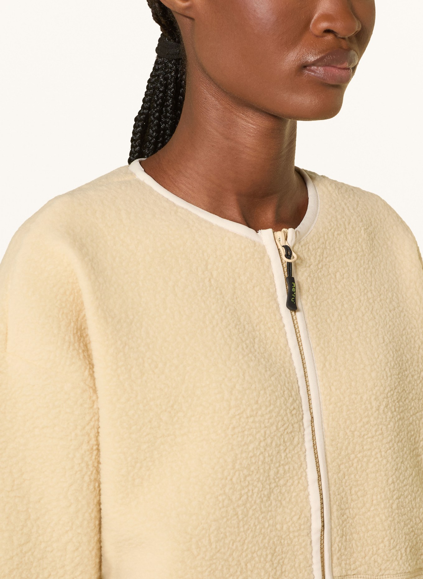 me°ru' Strick-Fleecejacke BOBIGNY: BEIGE