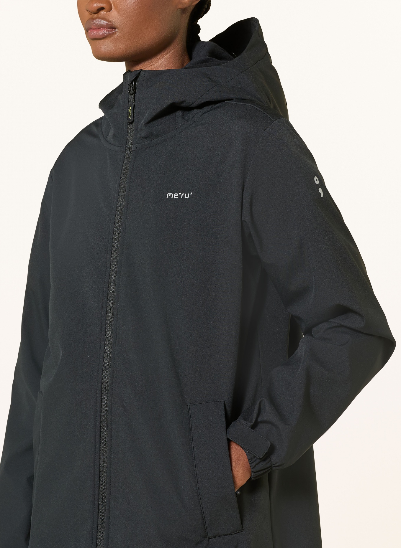 me°ru' Parka NANCY: ZWART