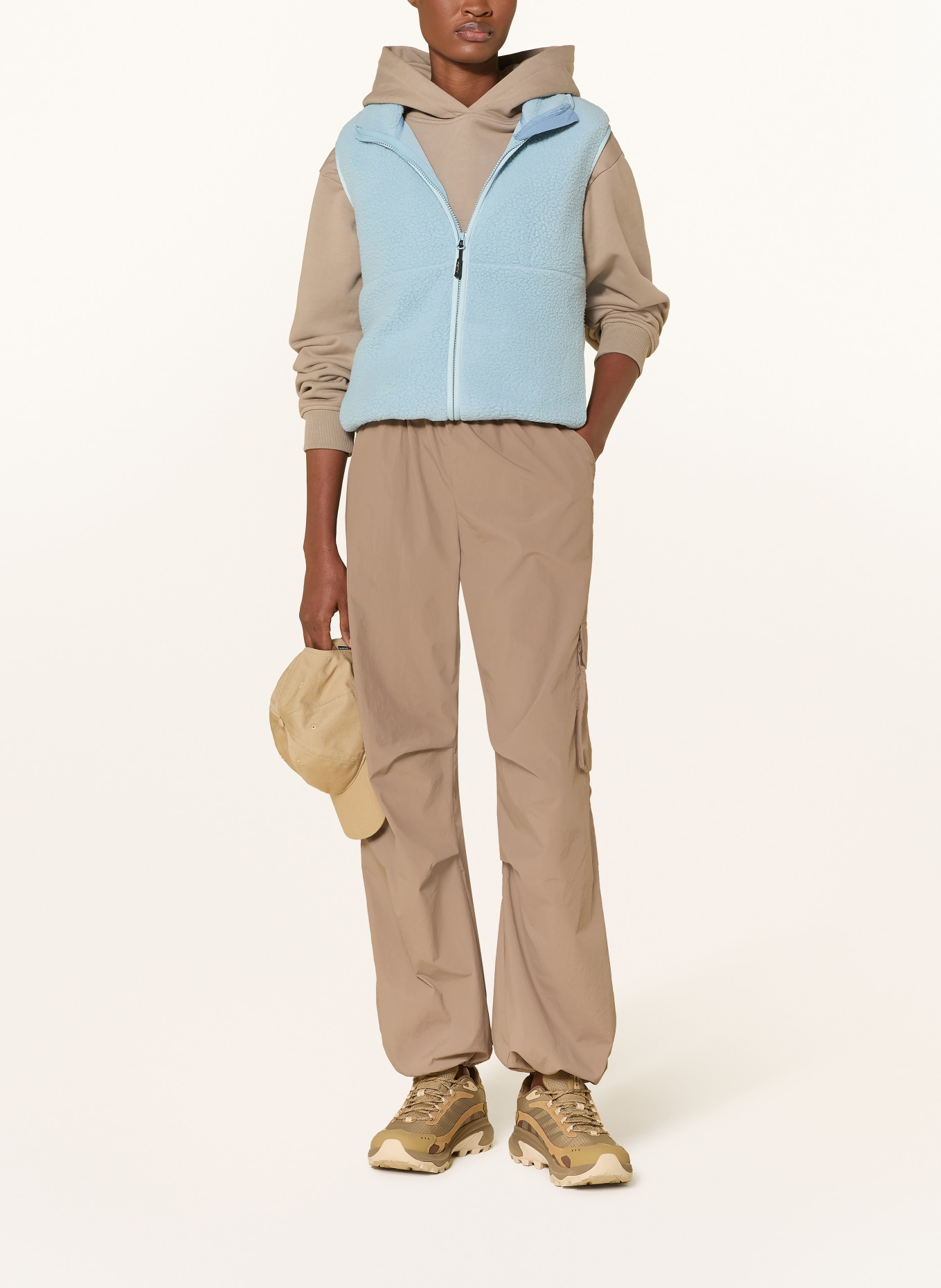 me°ru' Fleeceweste BOBIGNY: HELLBLAU