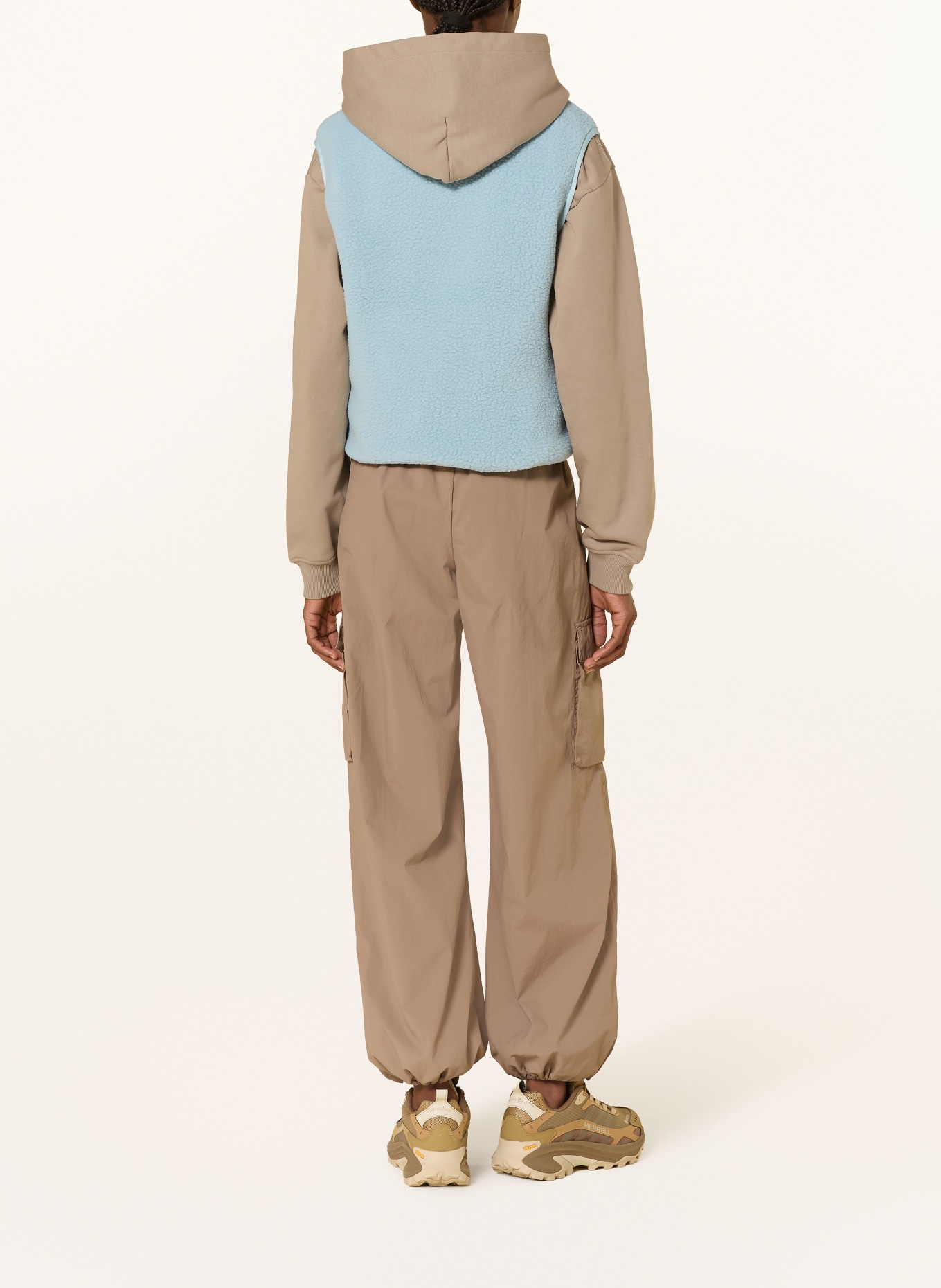 me°ru' Fleeceweste BOBIGNY: HELLBLAU