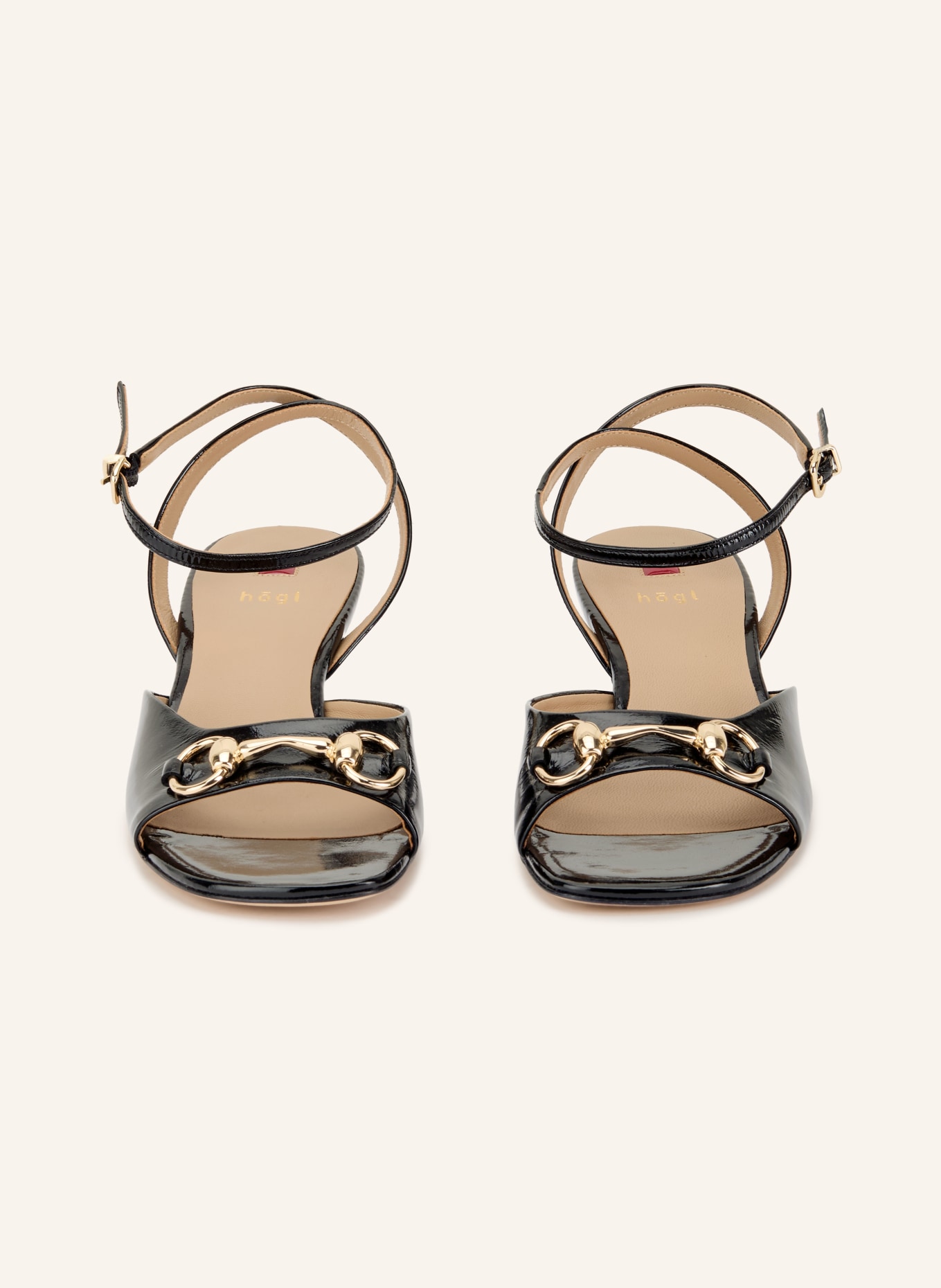 Högl Sandaletten: SCHWARZ / GOLD