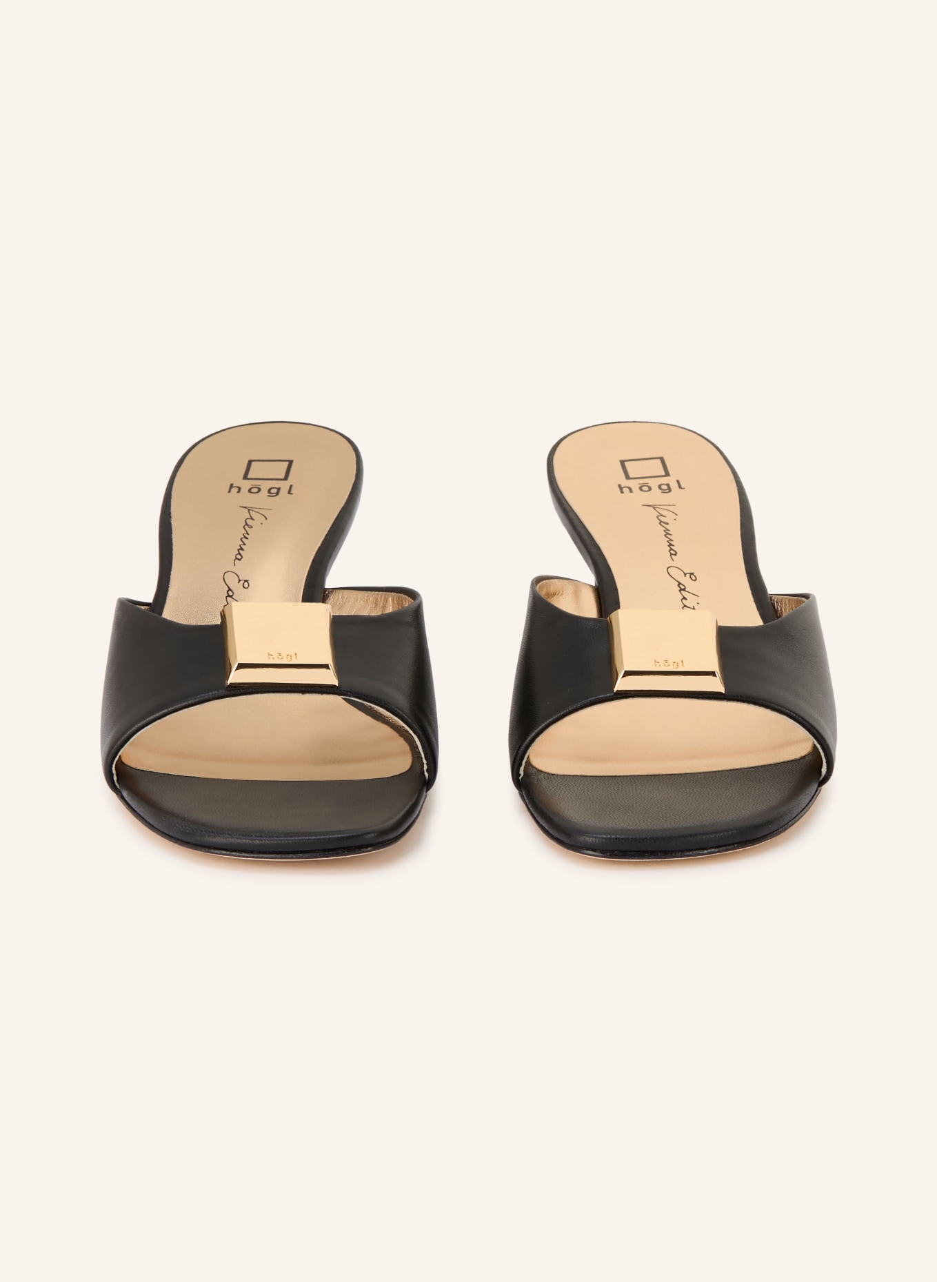 Högl sandałki: CZARNY / ZŁOTY