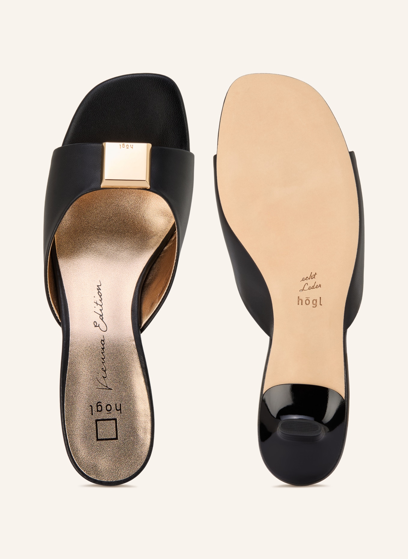 Högl sandałki: CZARNY / ZŁOTY