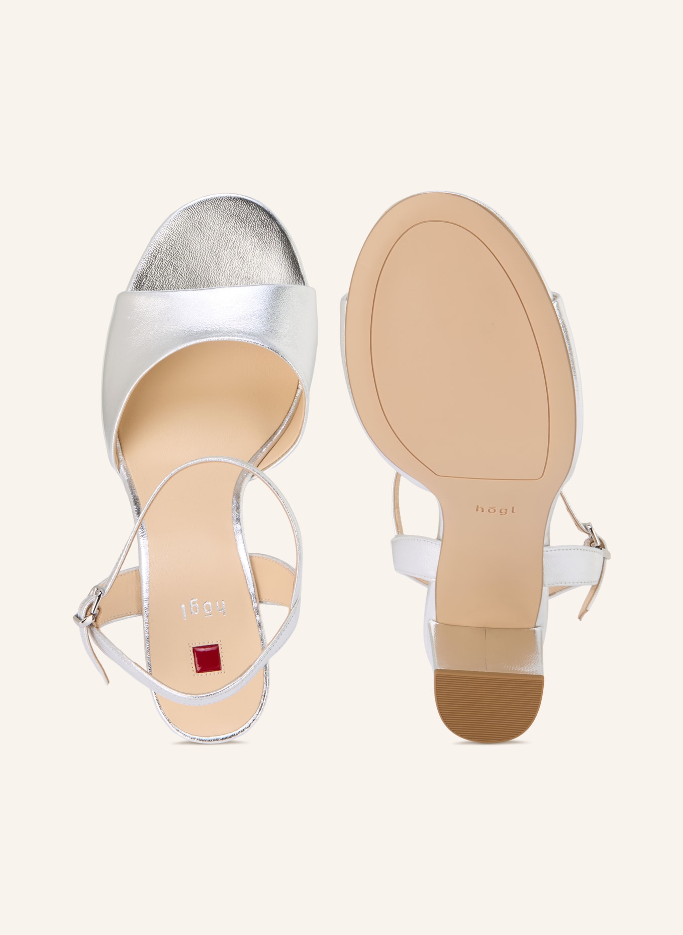 Högl sandalen: ZILVER