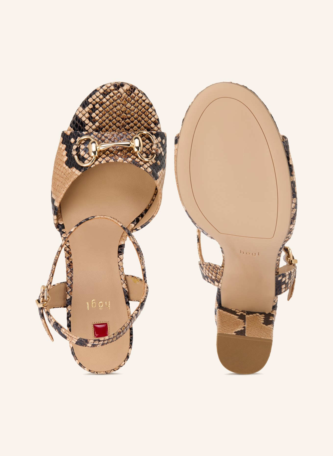 Högl sandałki: BEŻOWY / JASNOBRĄZOWY / CZARNY