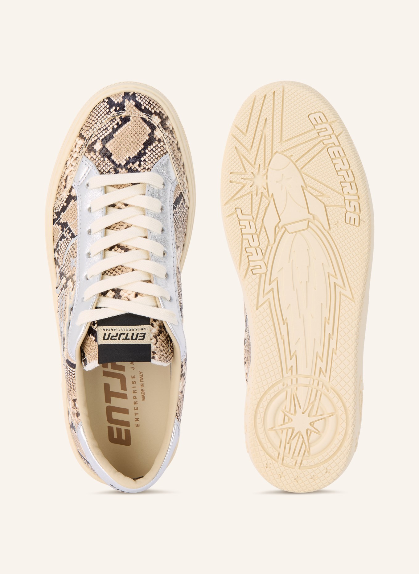 ENTERPRISE JAPAN Buty sportowe JUPITER ROCKET: SREBRNY / BEŻOWY / CZARNY
