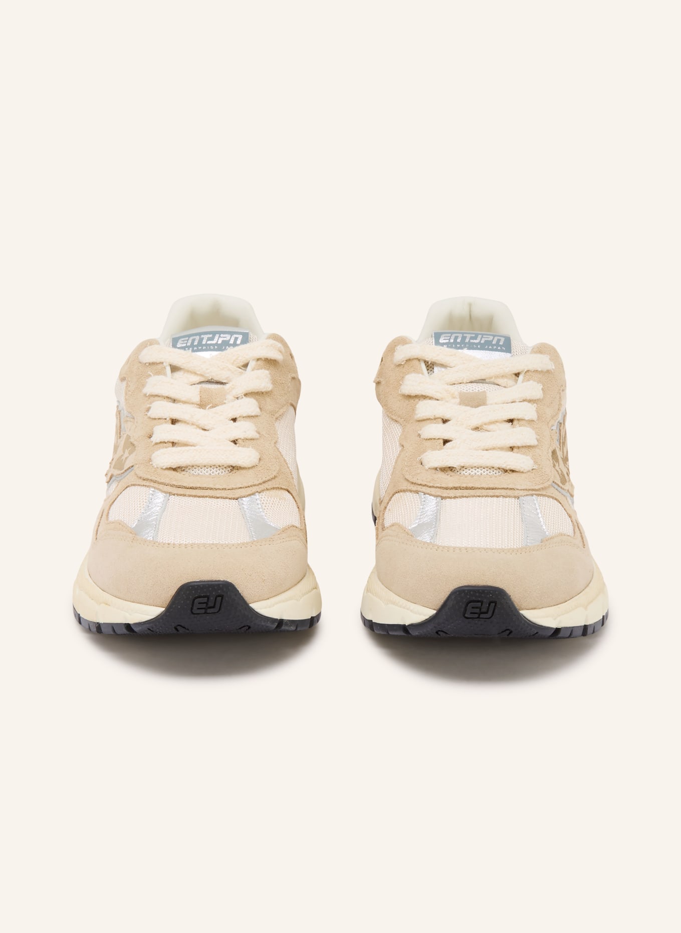 ENTERPRISE JAPAN Snaker RUNNER: BEŻOWY / SREBRNY / KREMOWY
