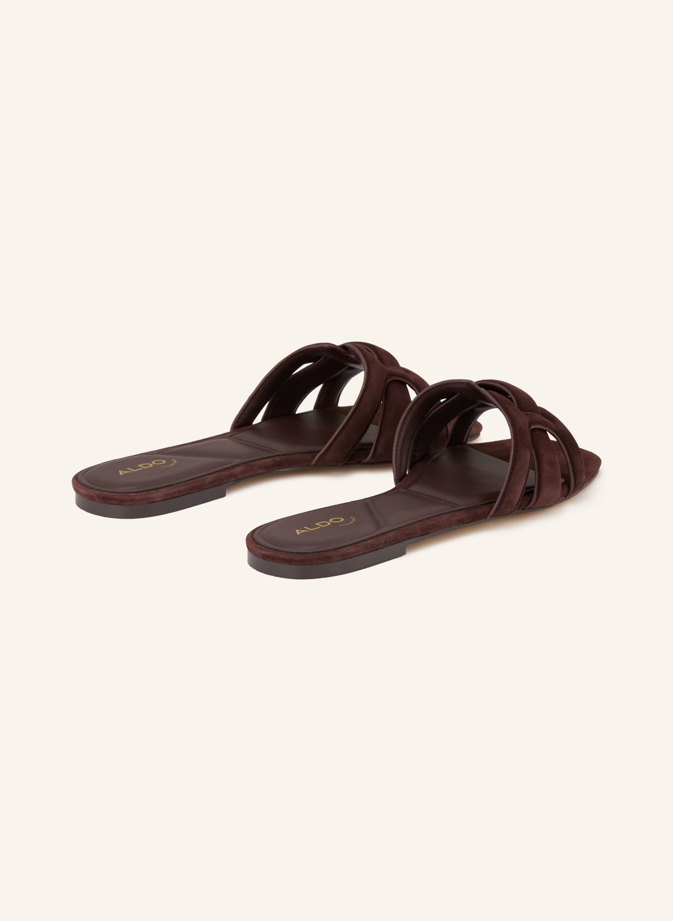 ALDO Klapki ELENARIA: CIEMNOBRĄZOWY