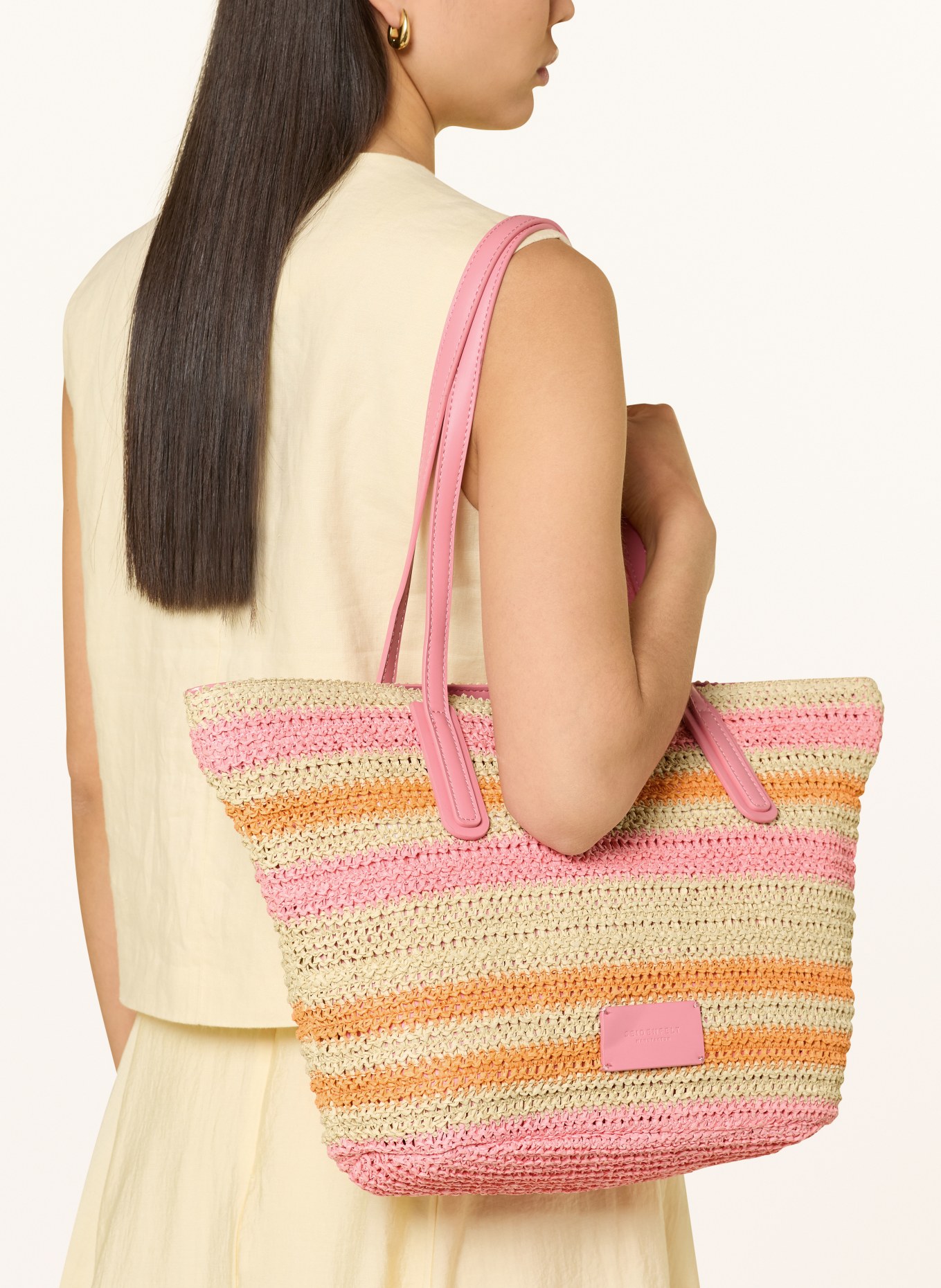 SEIDENFELT Winkel SAVONLINNA: BEIGE / ROZE / ORANJE