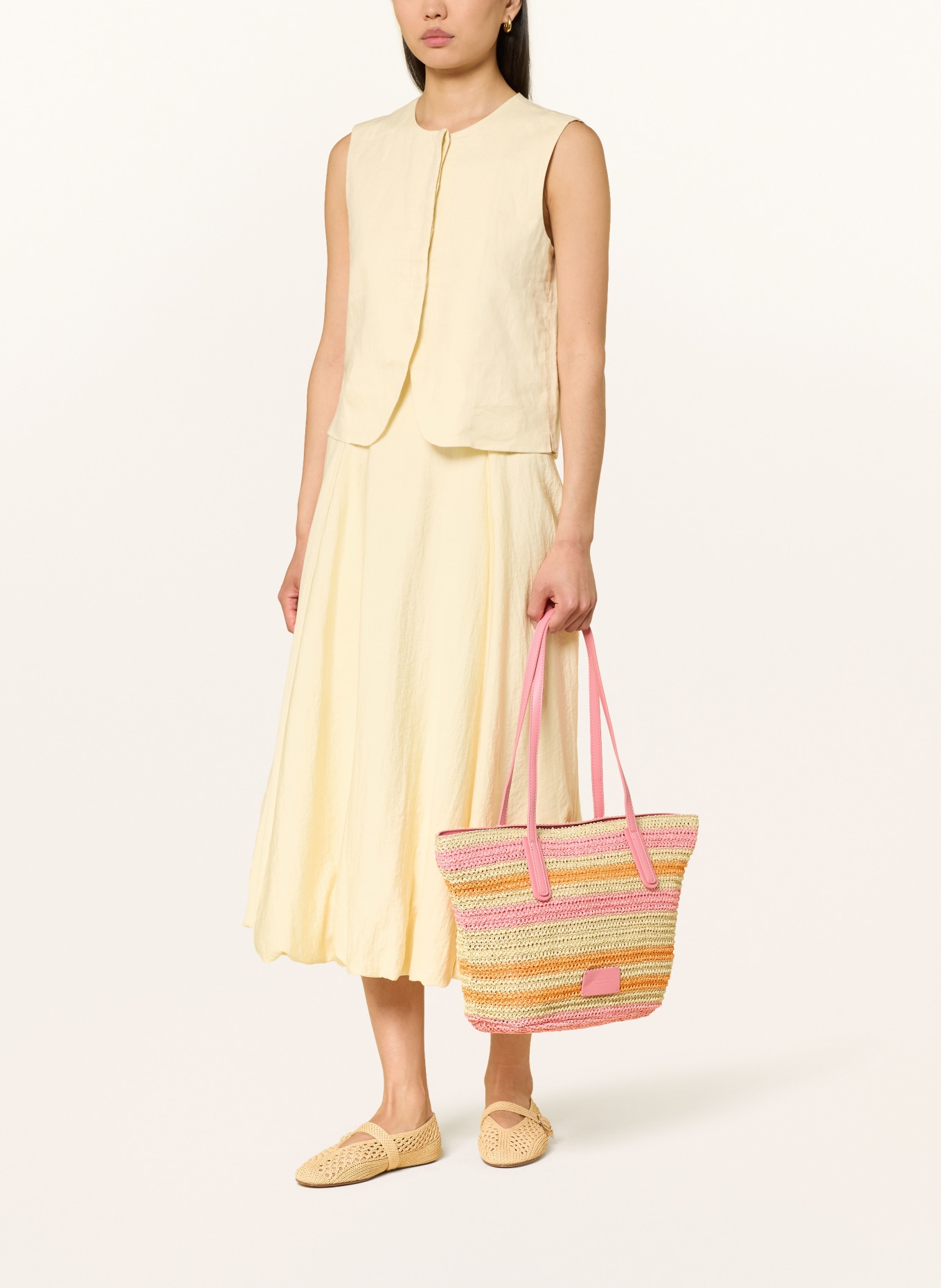 SEIDENFELT Winkel SAVONLINNA: BEIGE / ROZE / ORANJE