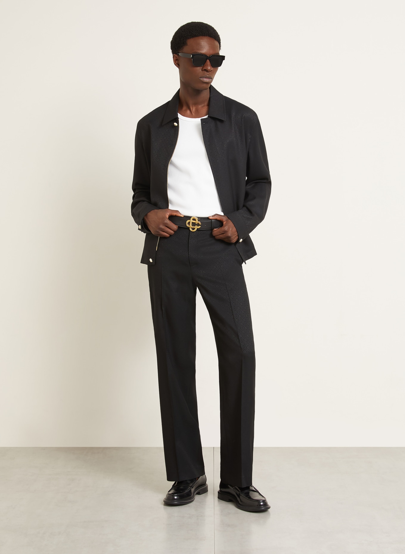 Casablanca Hose Regular Fit: SCHWARZ