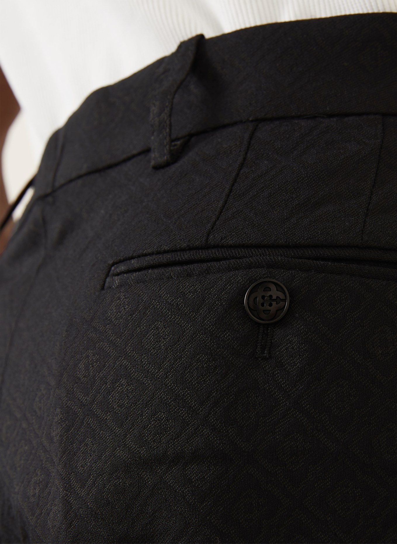 Casablanca Hose Regular Fit: SCHWARZ