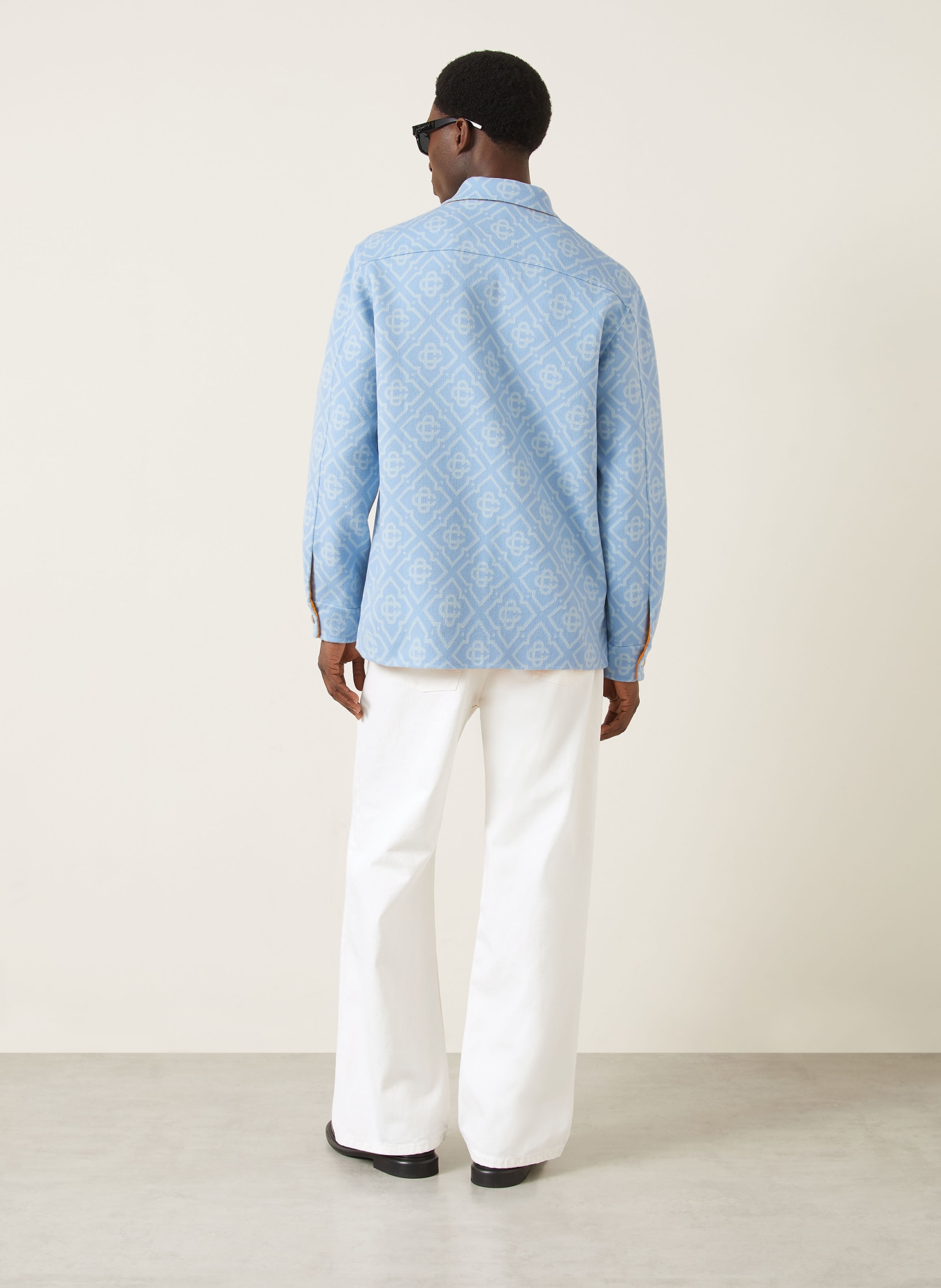 Casablanca Outer jacket: LIGHT BLUE / CREAM