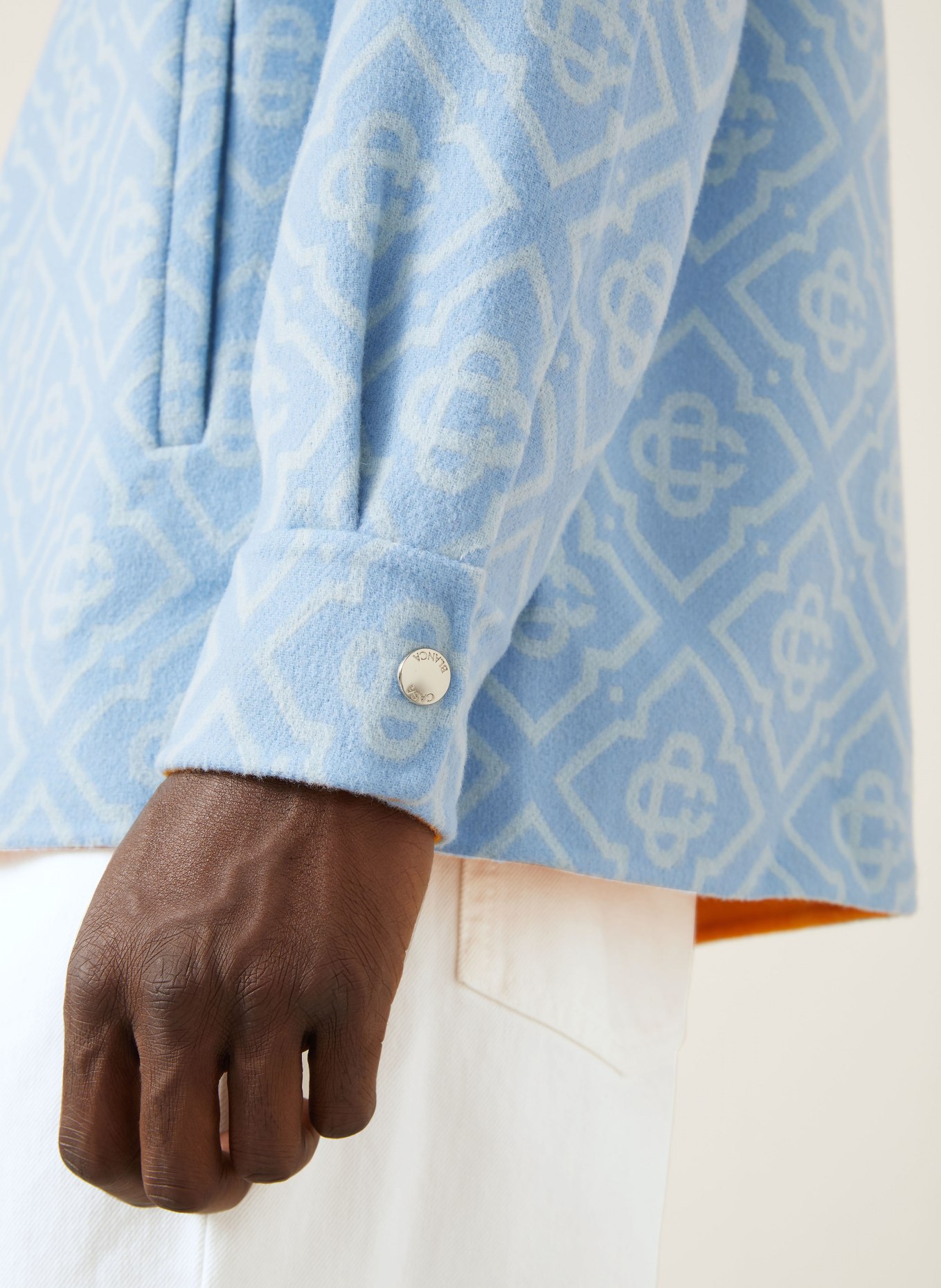 Casablanca Outer jacket: LIGHT BLUE / CREAM